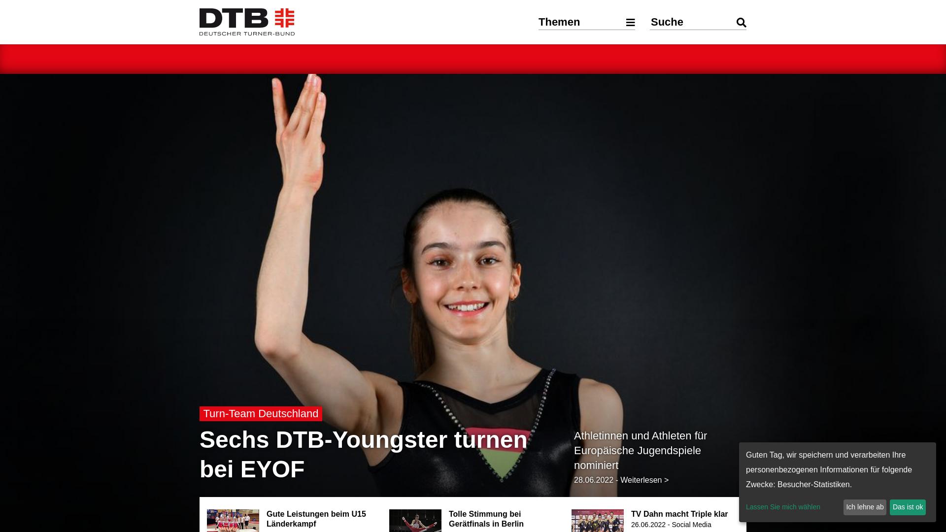Website User Bewertung zu www.dtb.de