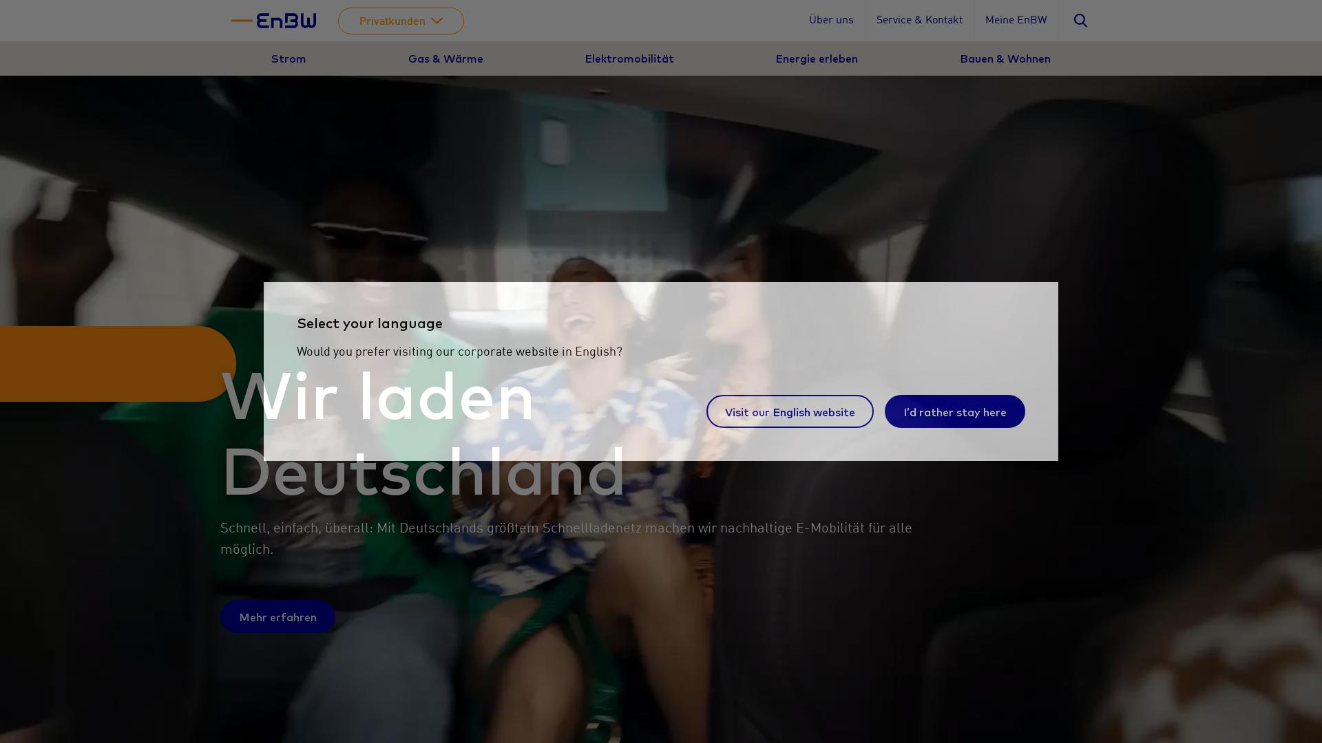 Website User Bewertung zu www.enbw.com