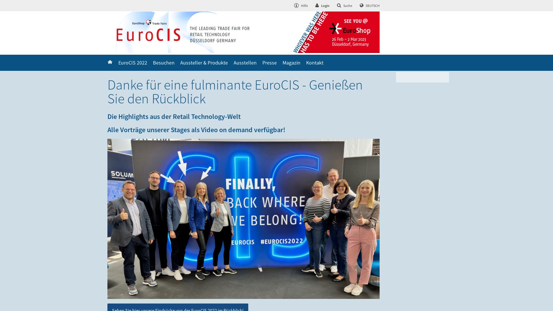 Website User Bewertung zu www.eurocis.com