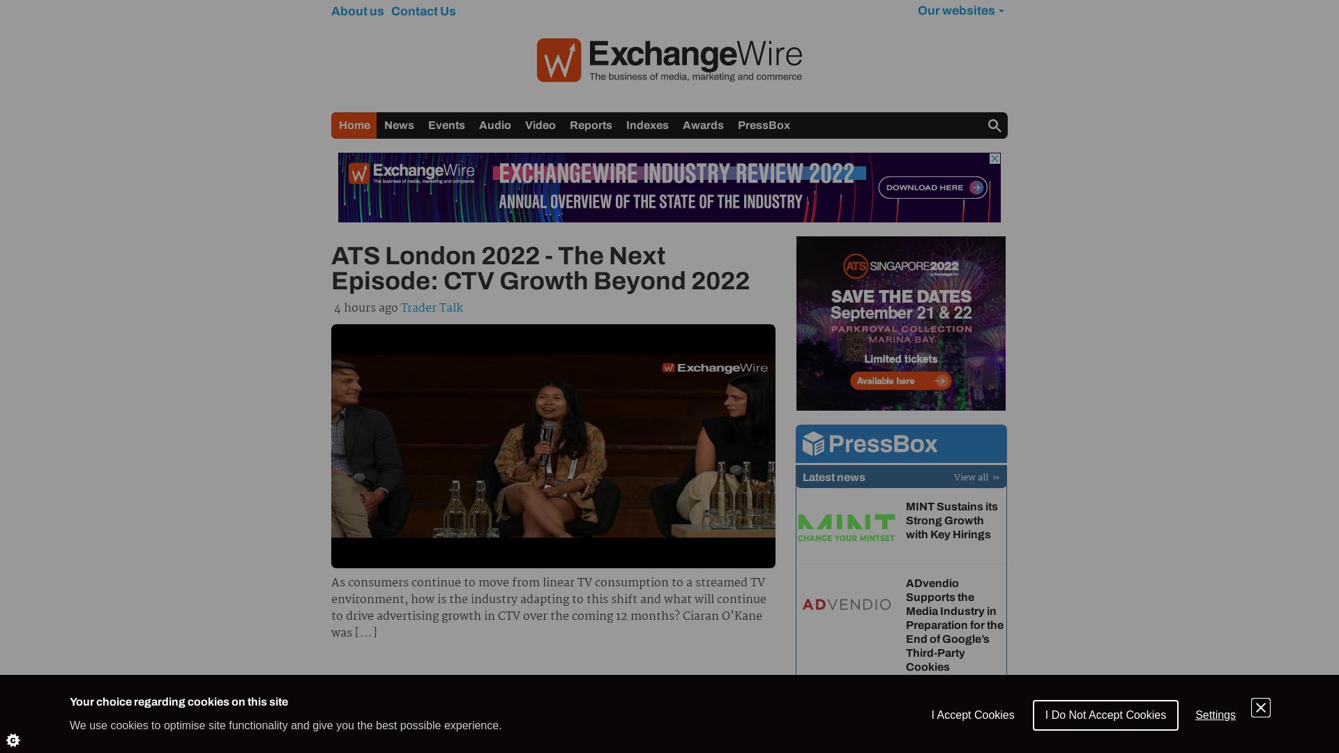 Website User Bewertung zu www.exchangewire.com