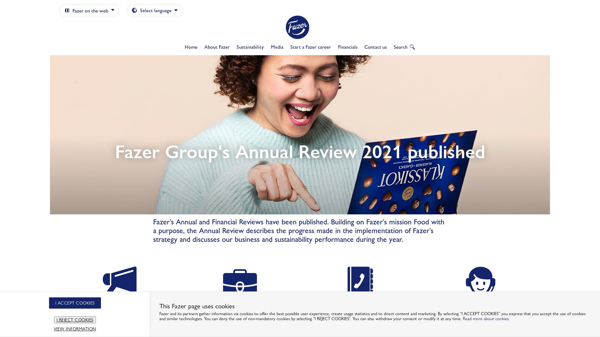 Website User Bewertung zu www.fazergroup.com