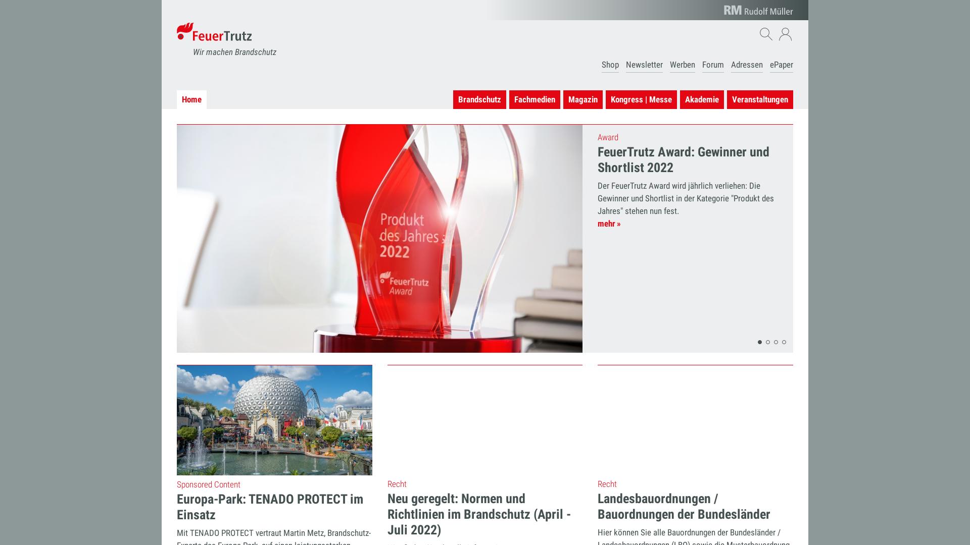 Website User Bewertung zu www.feuertrutz.de