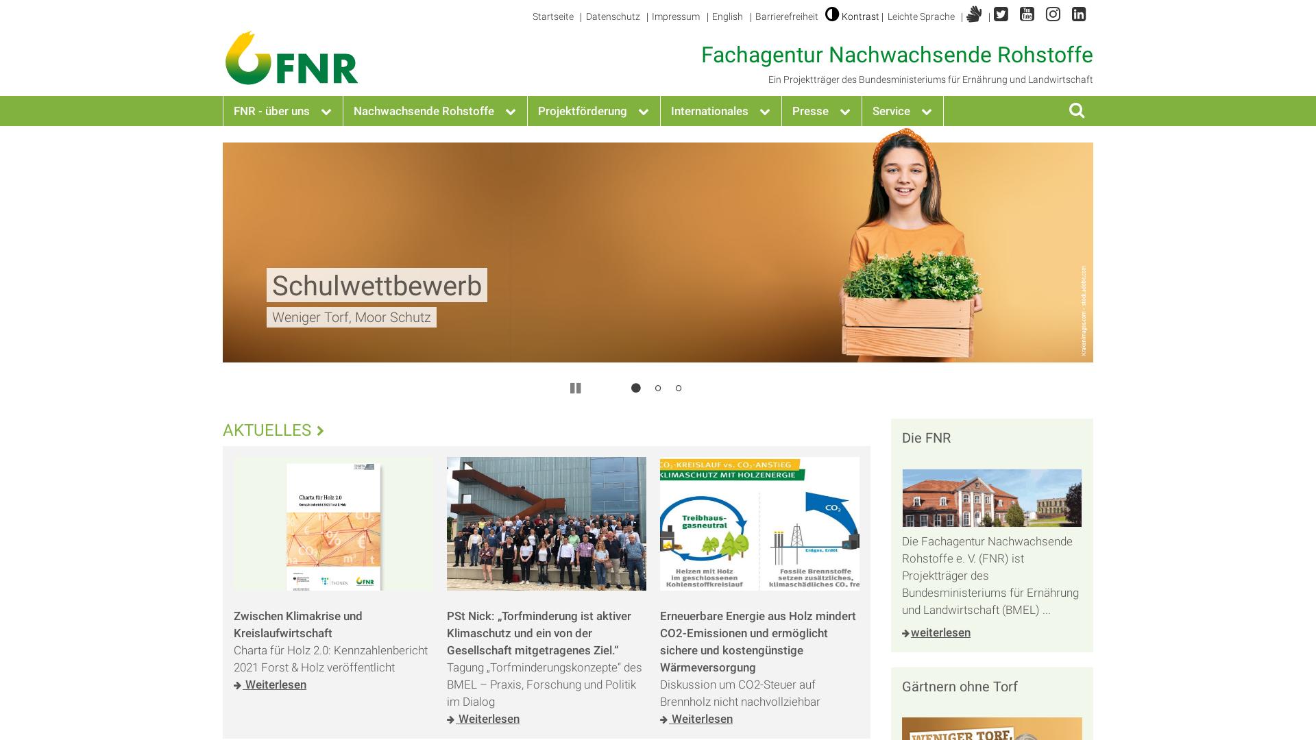 Website User Bewertung zu www.fnr.de