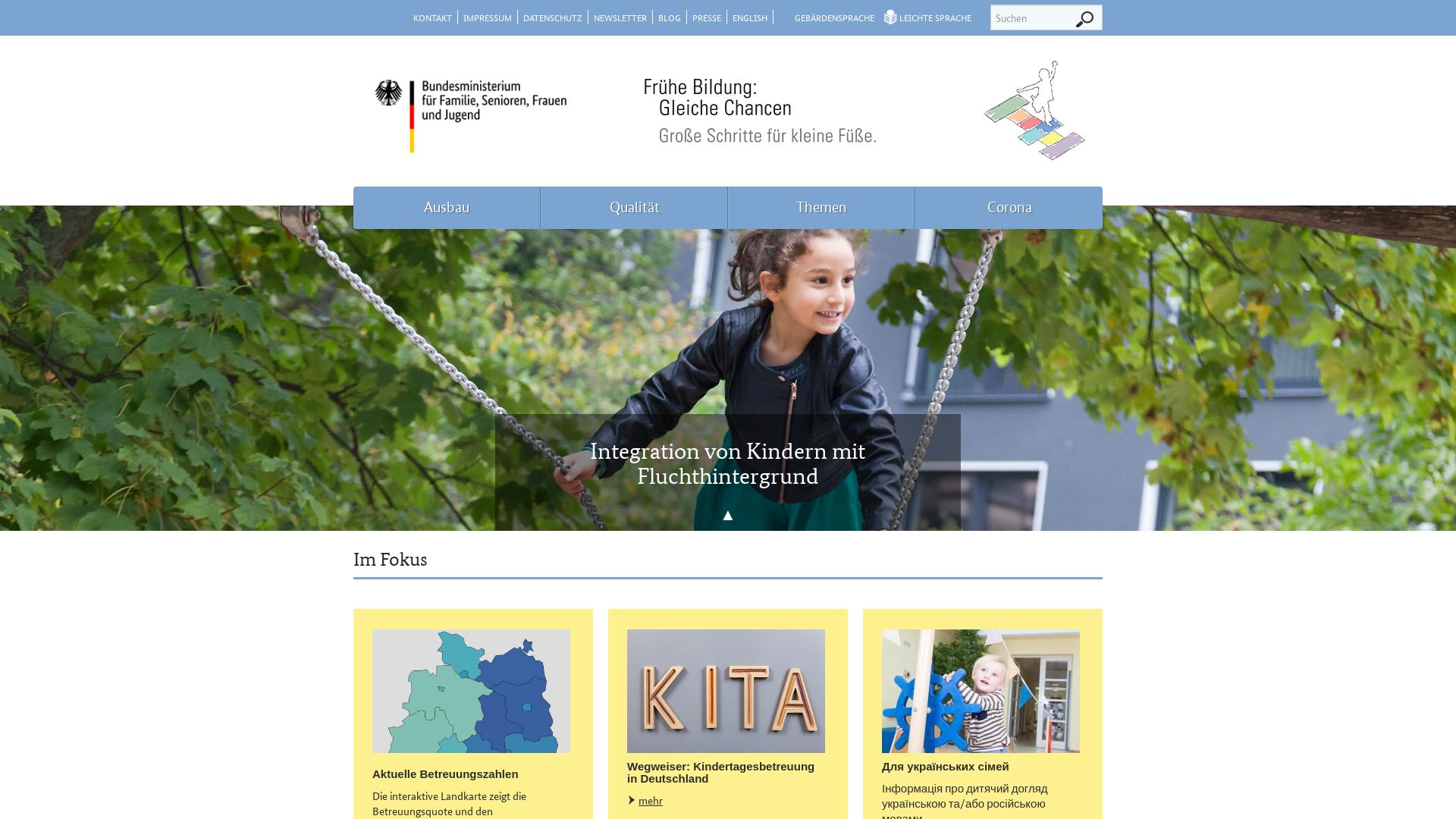 Website User Bewertung zu www.fruehe-chancen.de