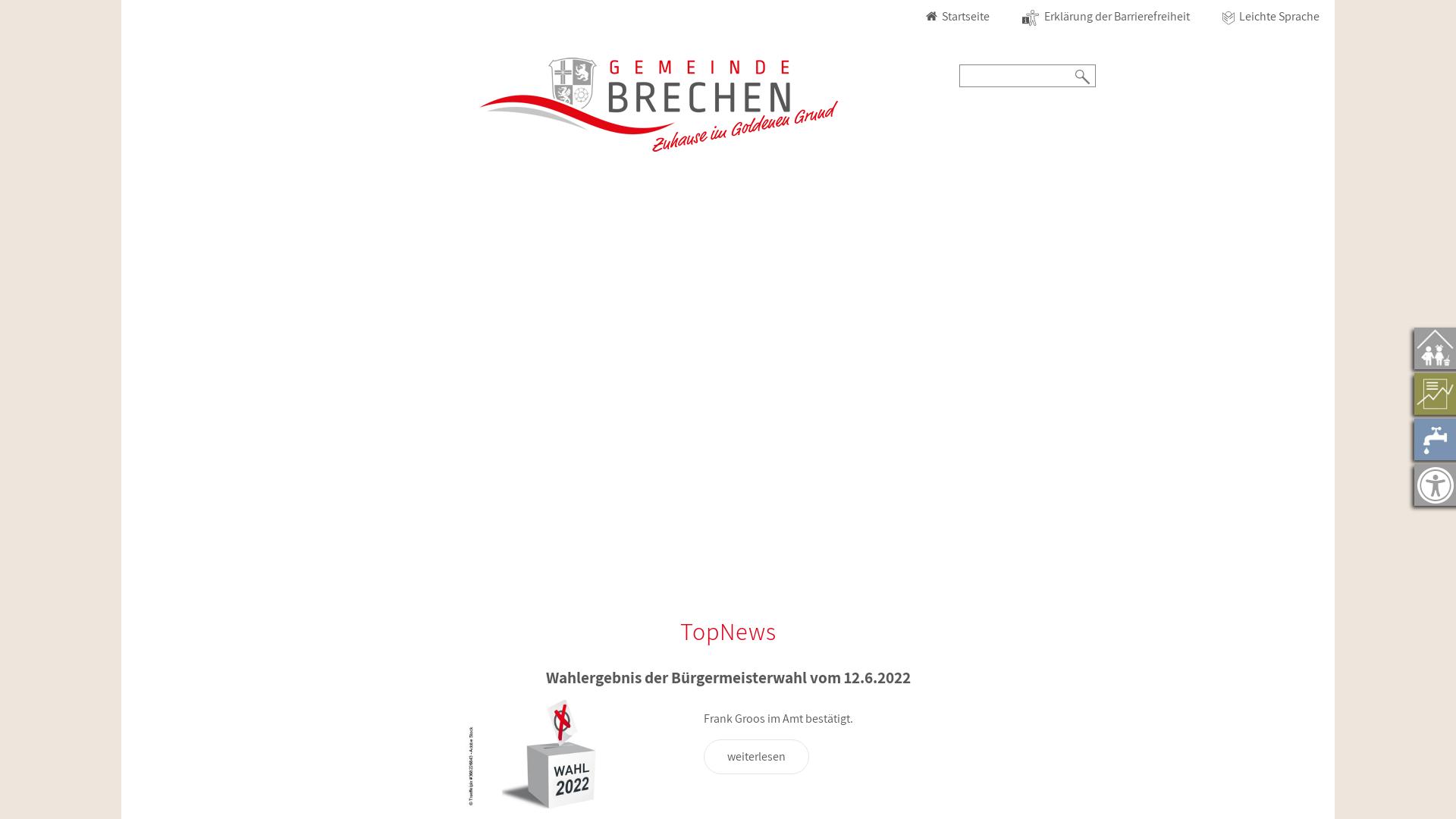 Website User Bewertung zu www.gemeinde-brechen.de