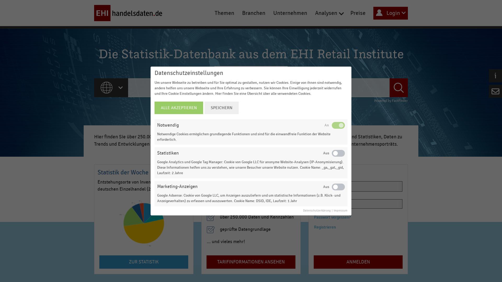 Website User Bewertung zu www.handelsdaten.de