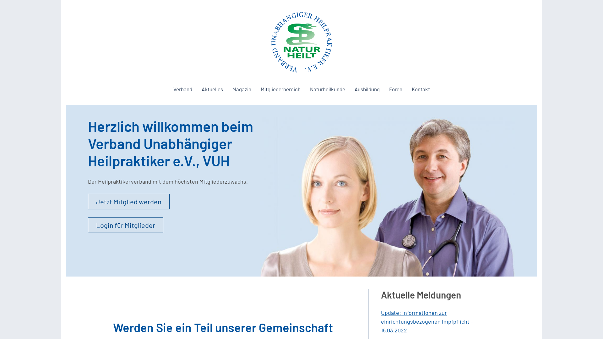 Website User Bewertung zu www.heilpraktikerverband.de