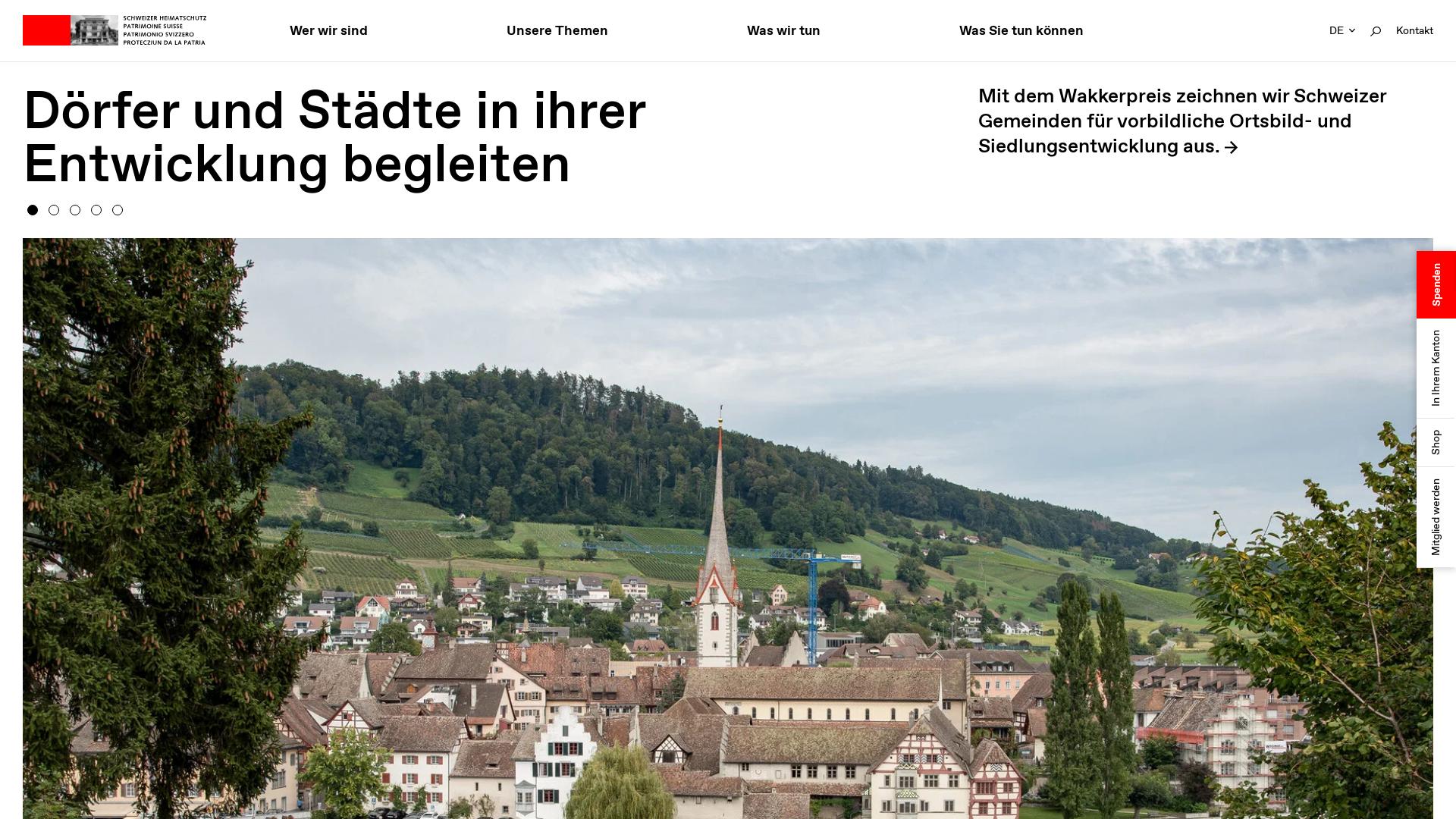 Website User Bewertung zu www.heimatschutz.ch