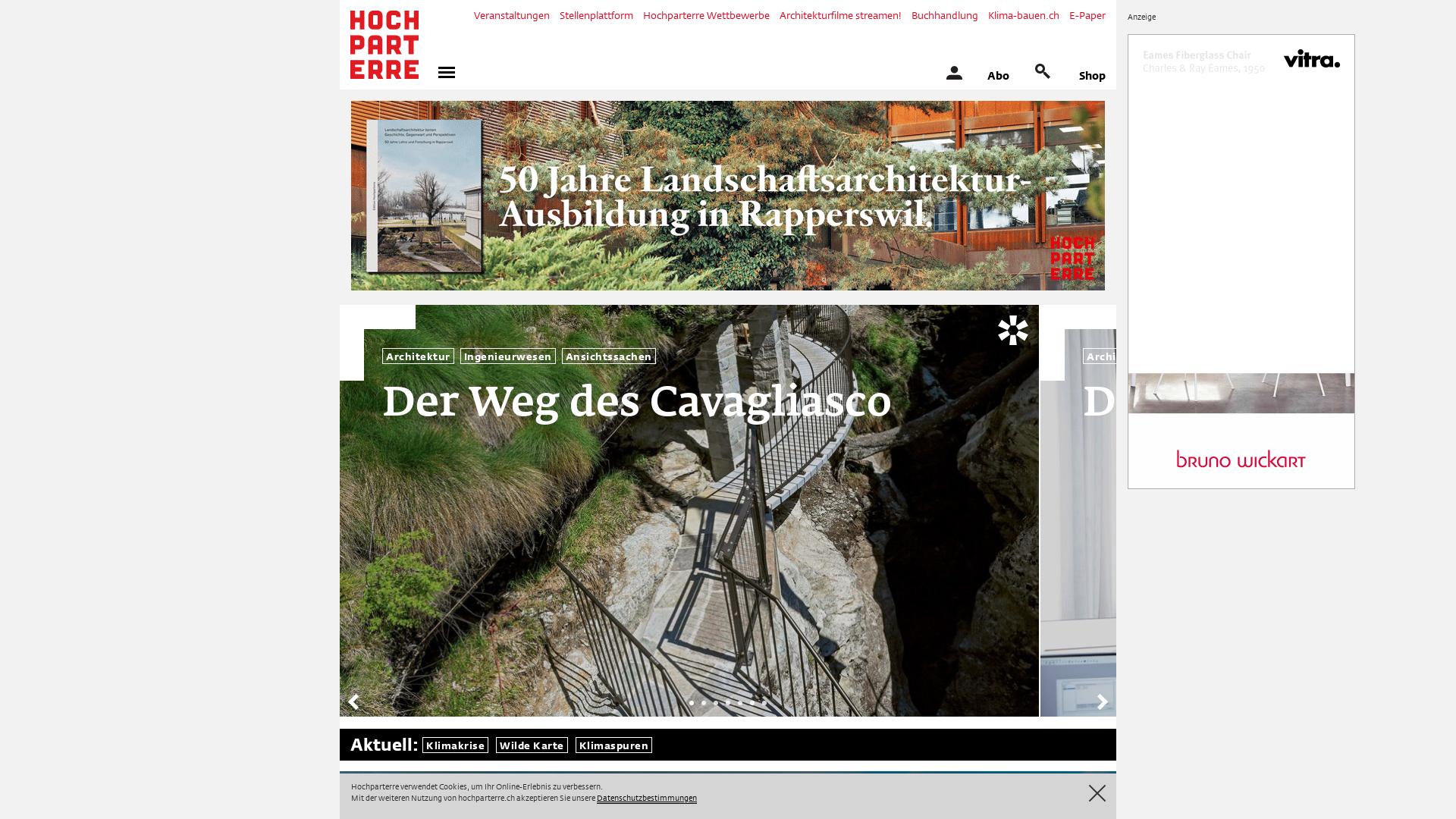 Website User Bewertung zu www.hochparterre.ch