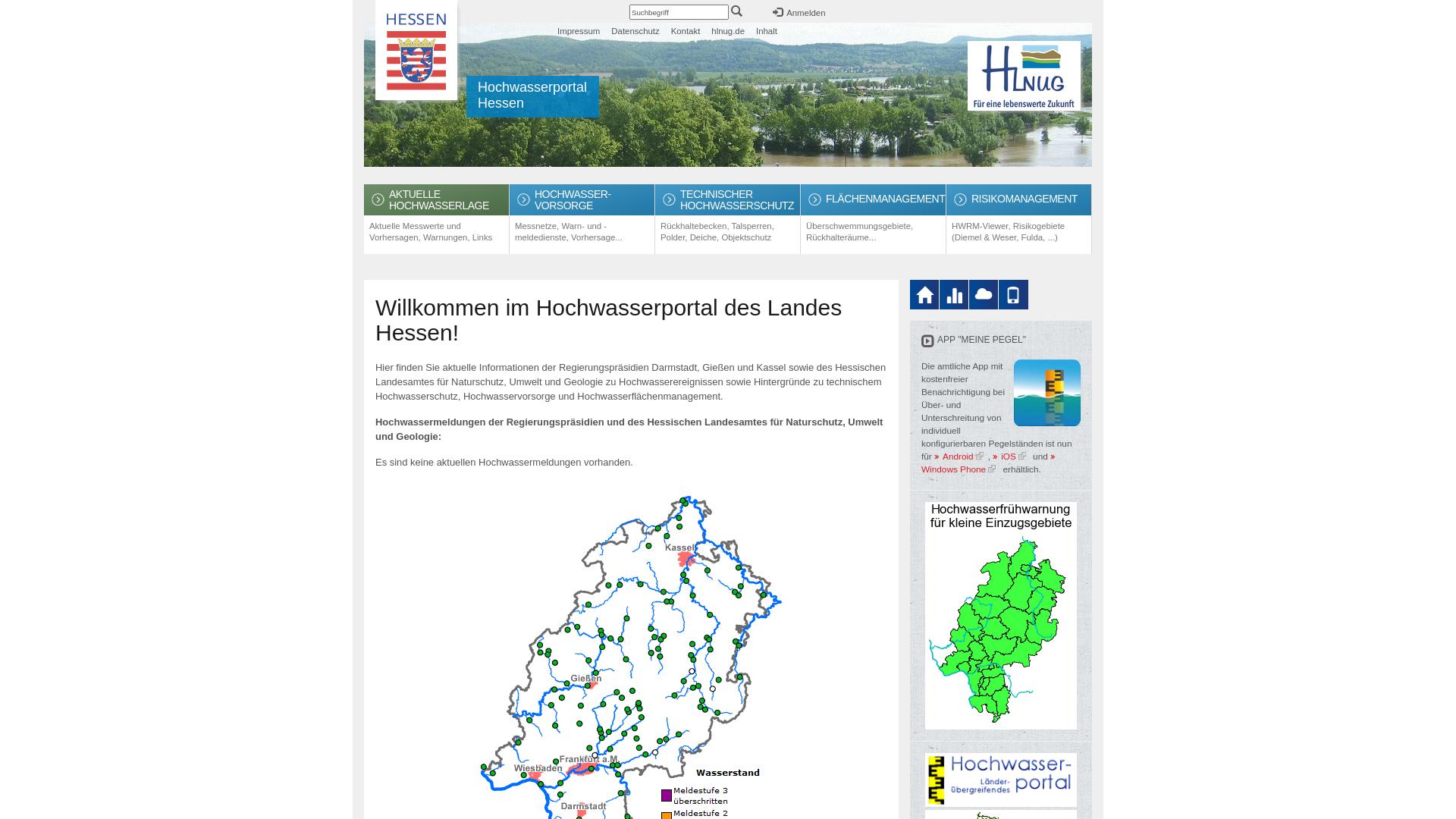 Website User Bewertung zu www.hochwasser-hessen.de