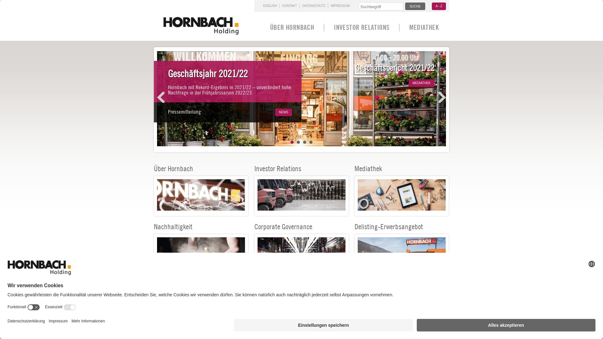 Website User Bewertung zu www.hornbach-holding.de