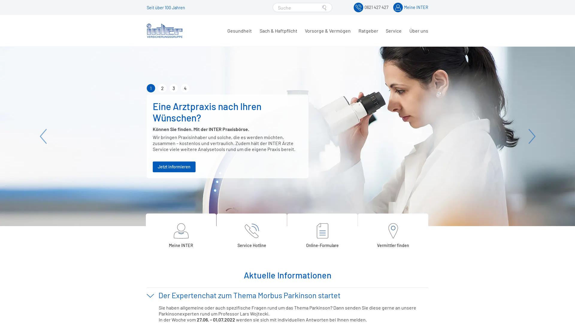 Website User Bewertung zu www.inter.de