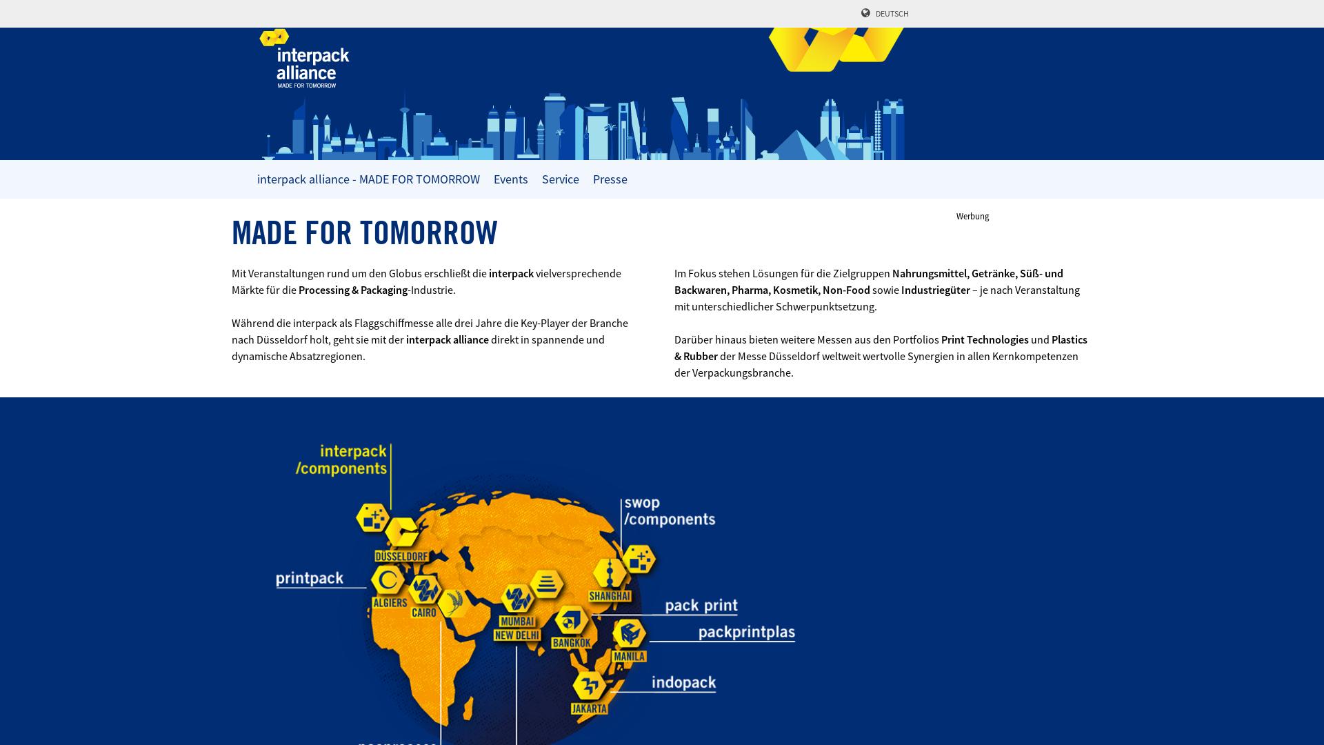 Website User Bewertung zu www.interpackalliance.de
