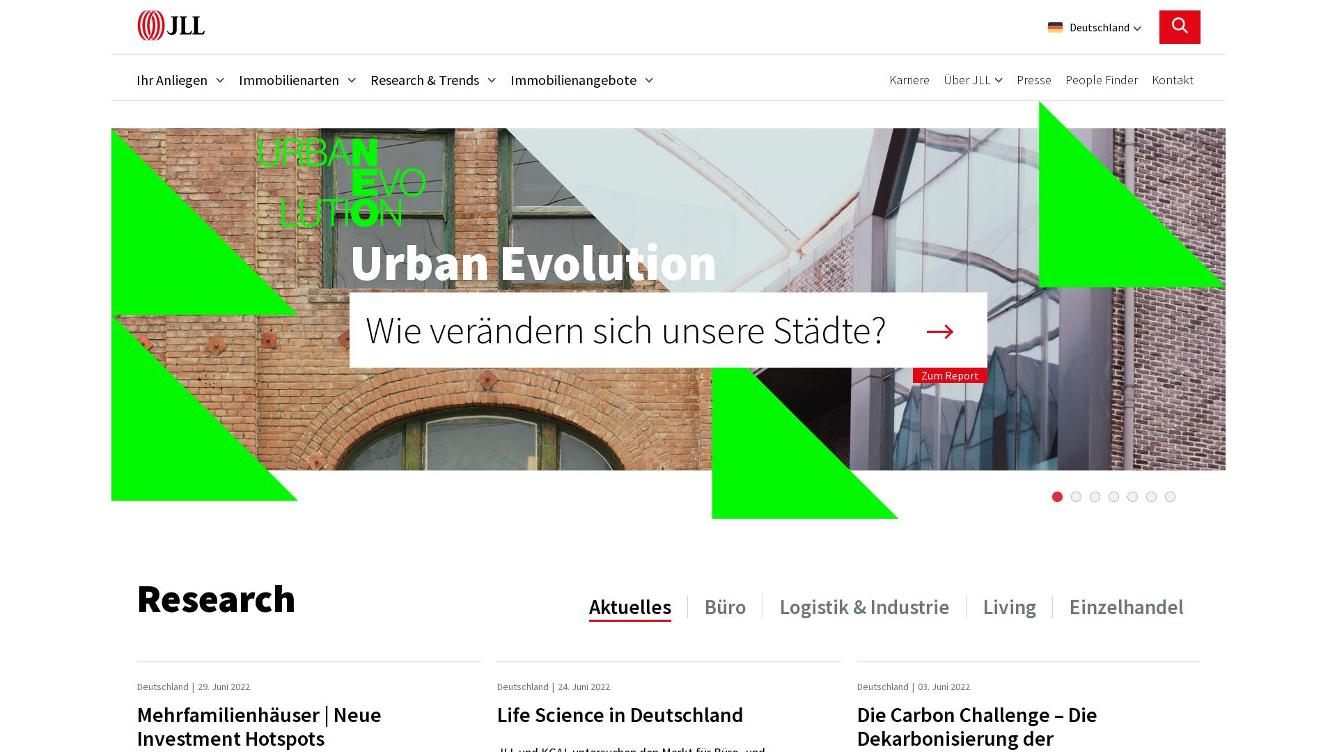 Website User Bewertung zu www.jll.de