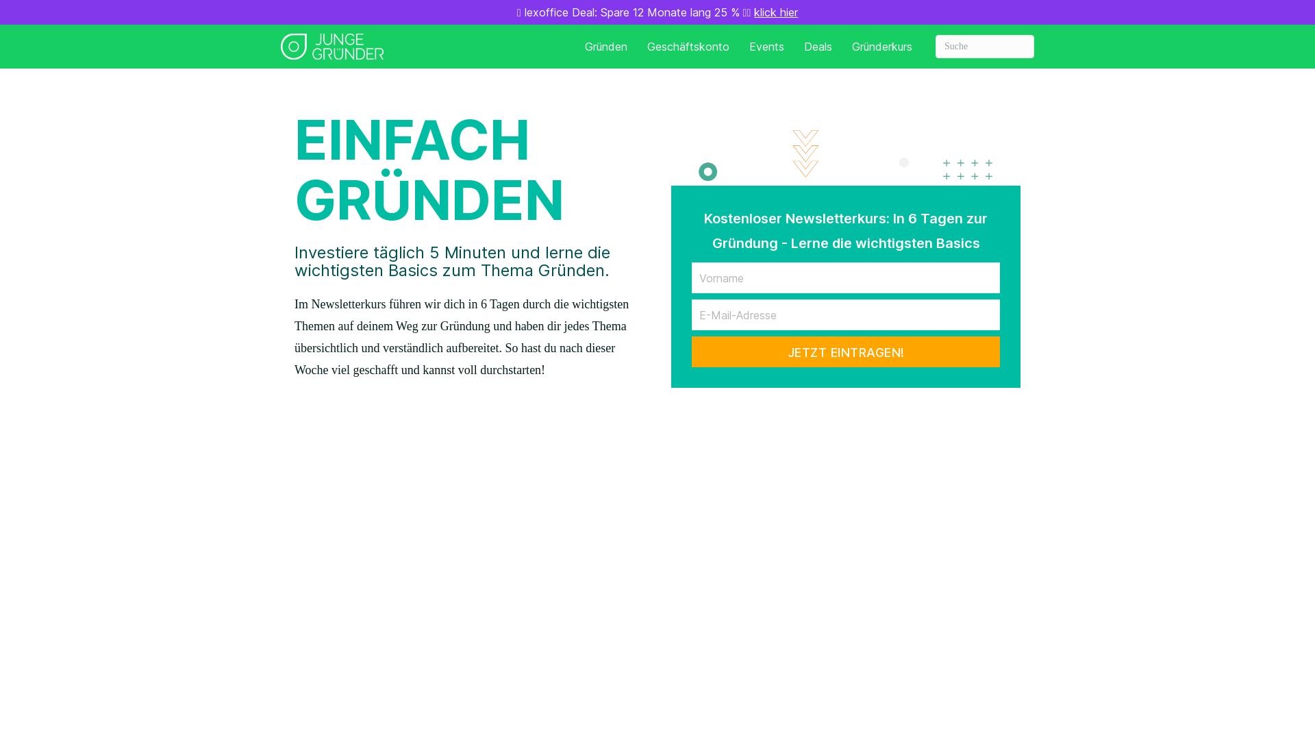 Website User Bewertung zu www.junge-gruender.de
