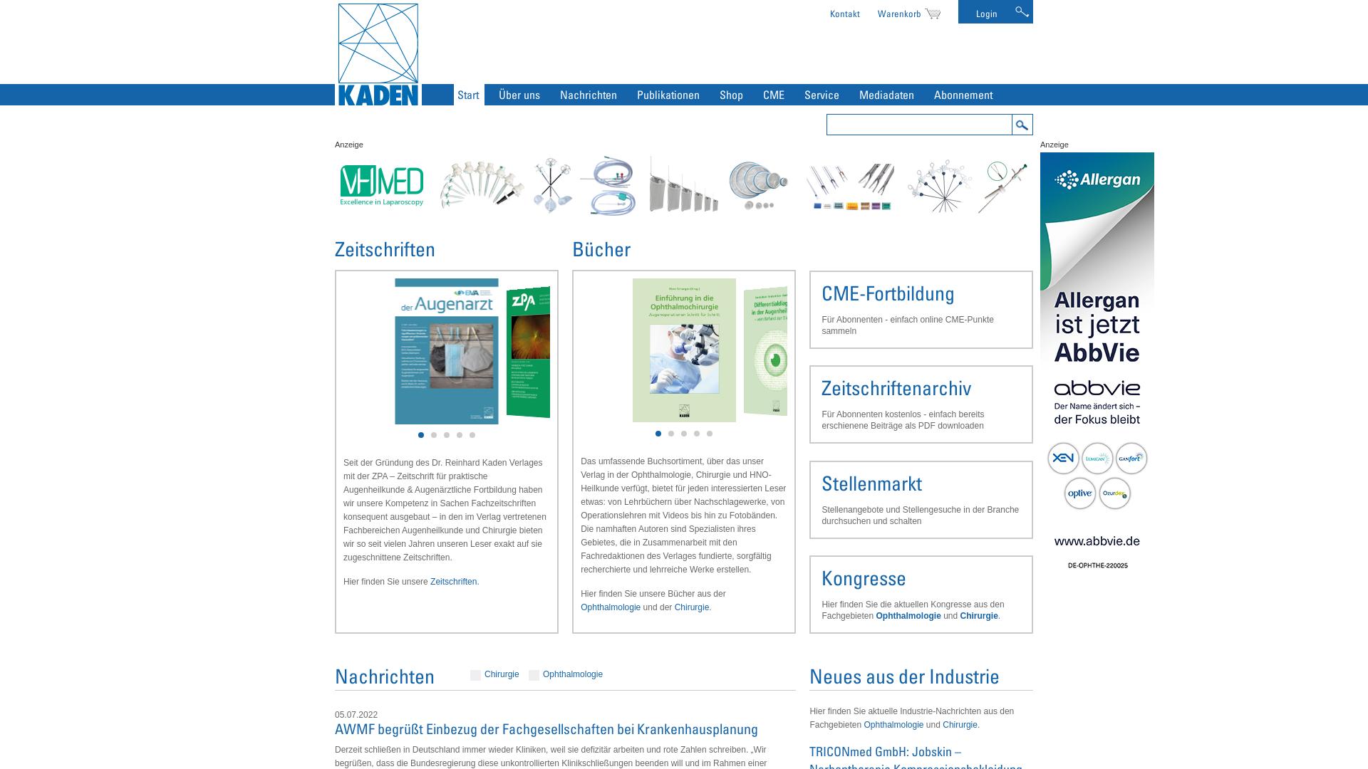 Website User Bewertung zu www.kaden-verlag.de