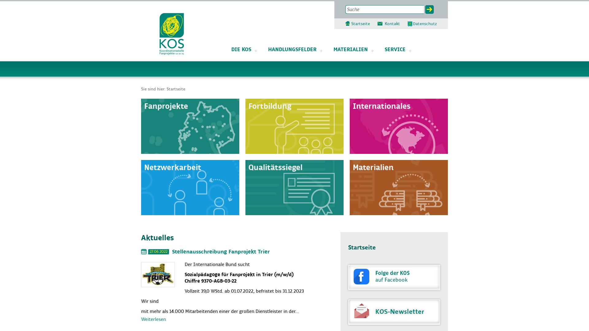 Website User Bewertung zu www.kos-fanprojekte.de