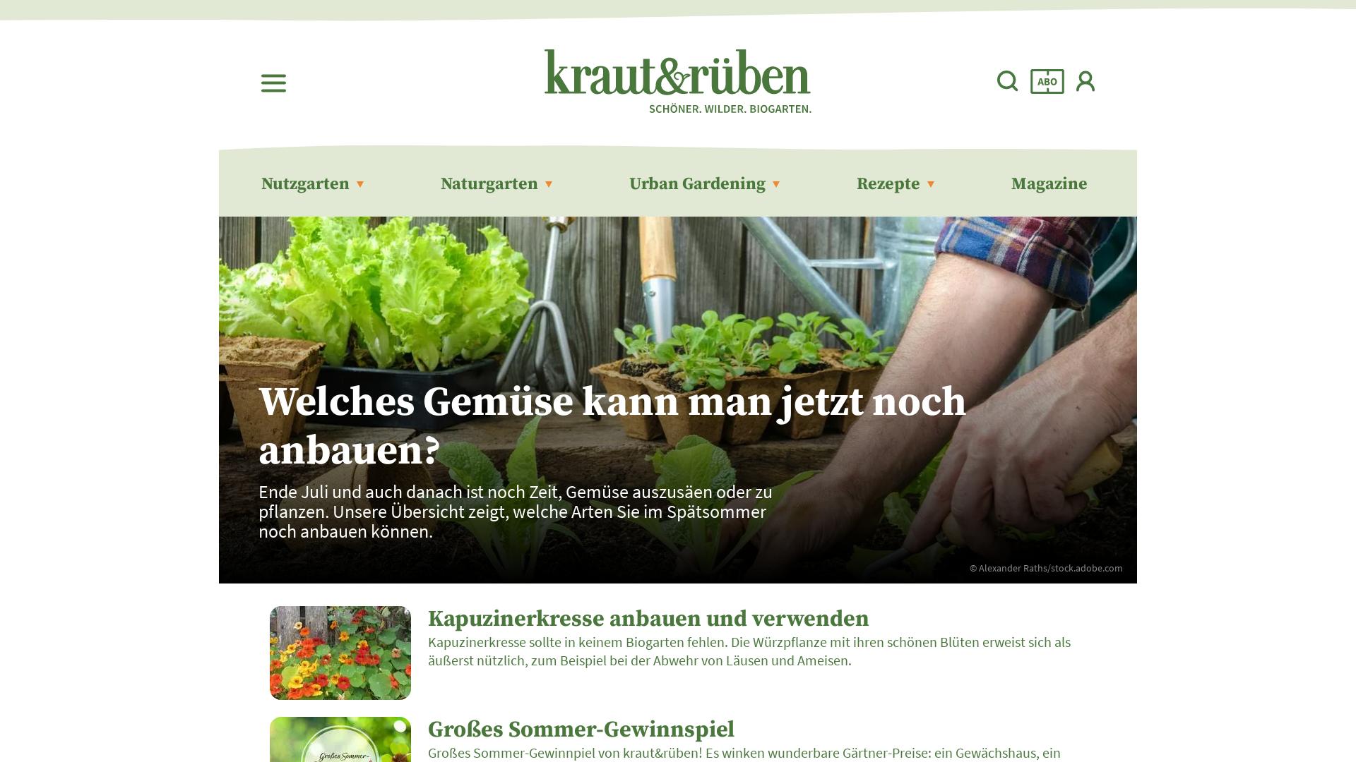 Website User Bewertung zu www.krautundrueben.de