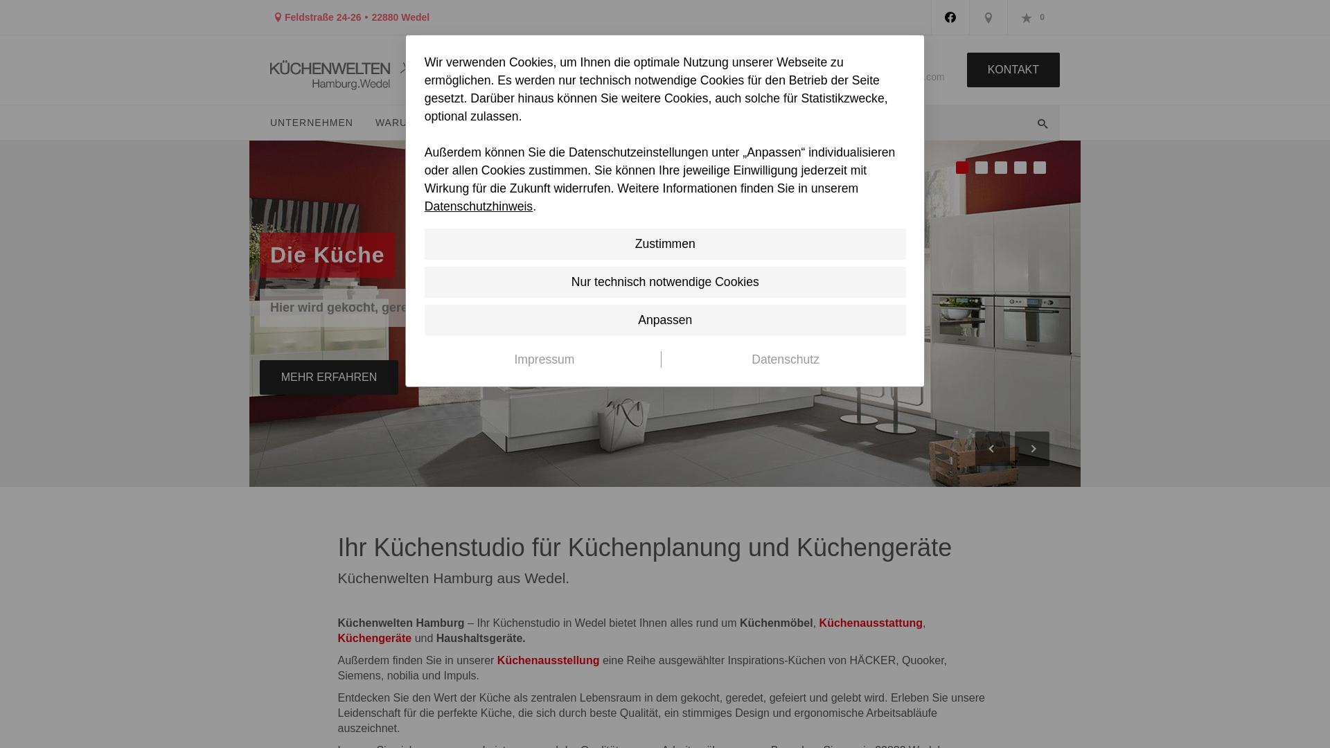 Website User Bewertung zu www.kuechenwelten-hamburg.com