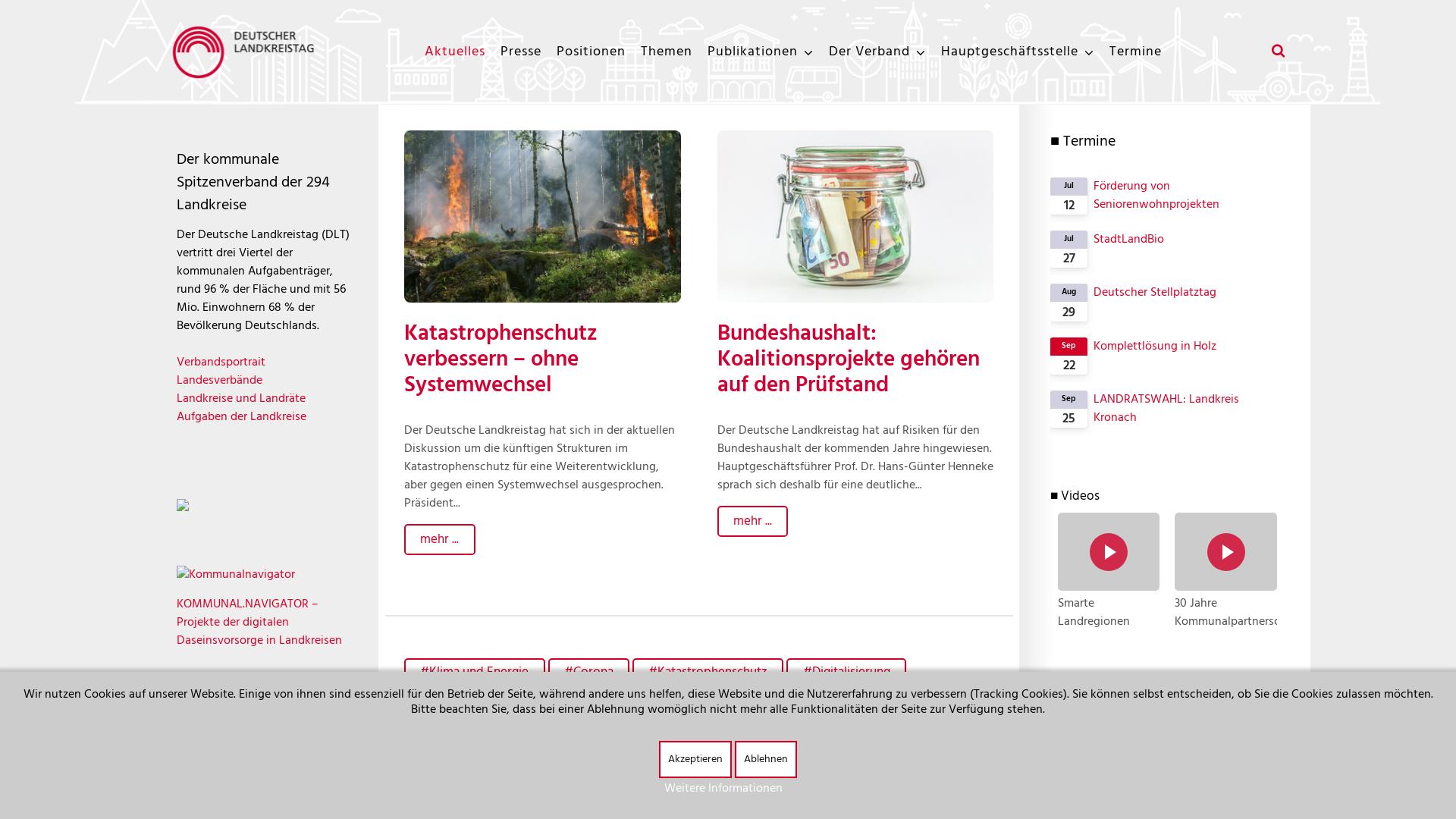 Website User Bewertung zu www.landkreistag.de