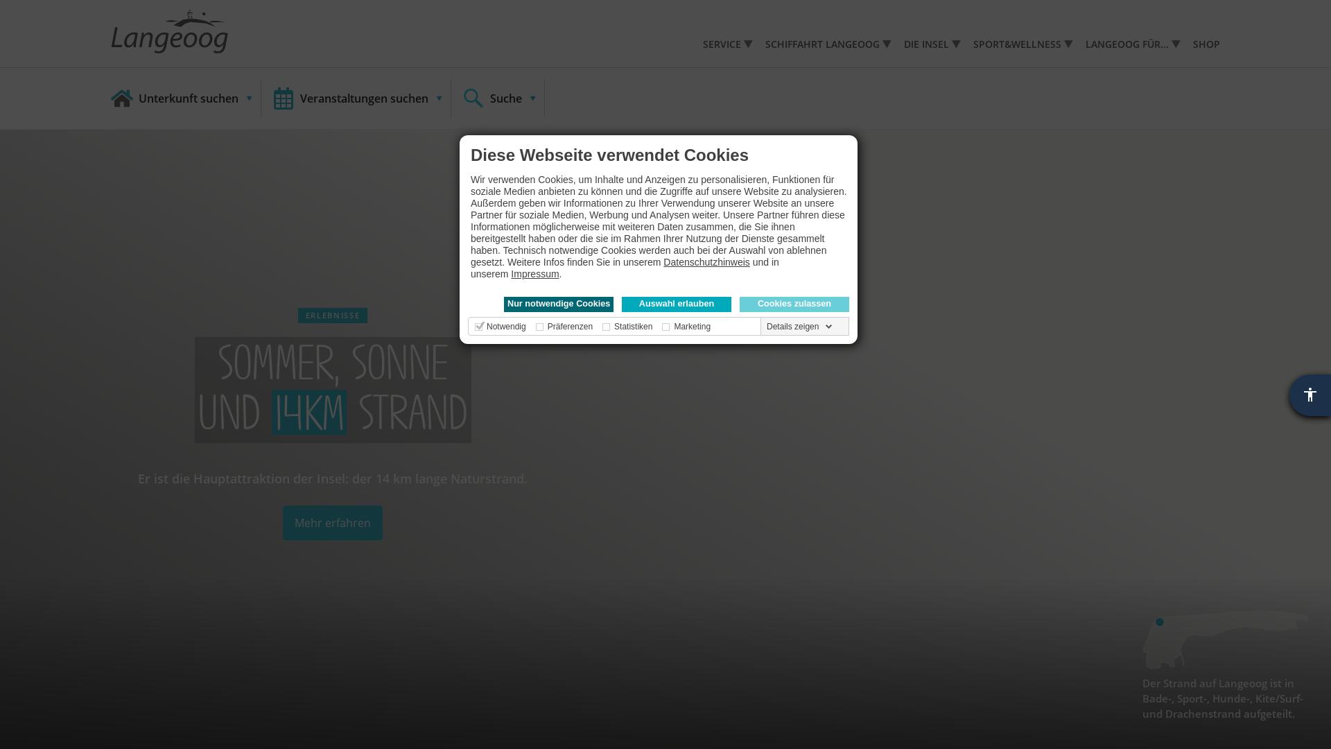 Website User Bewertung zu www.langeoog.de