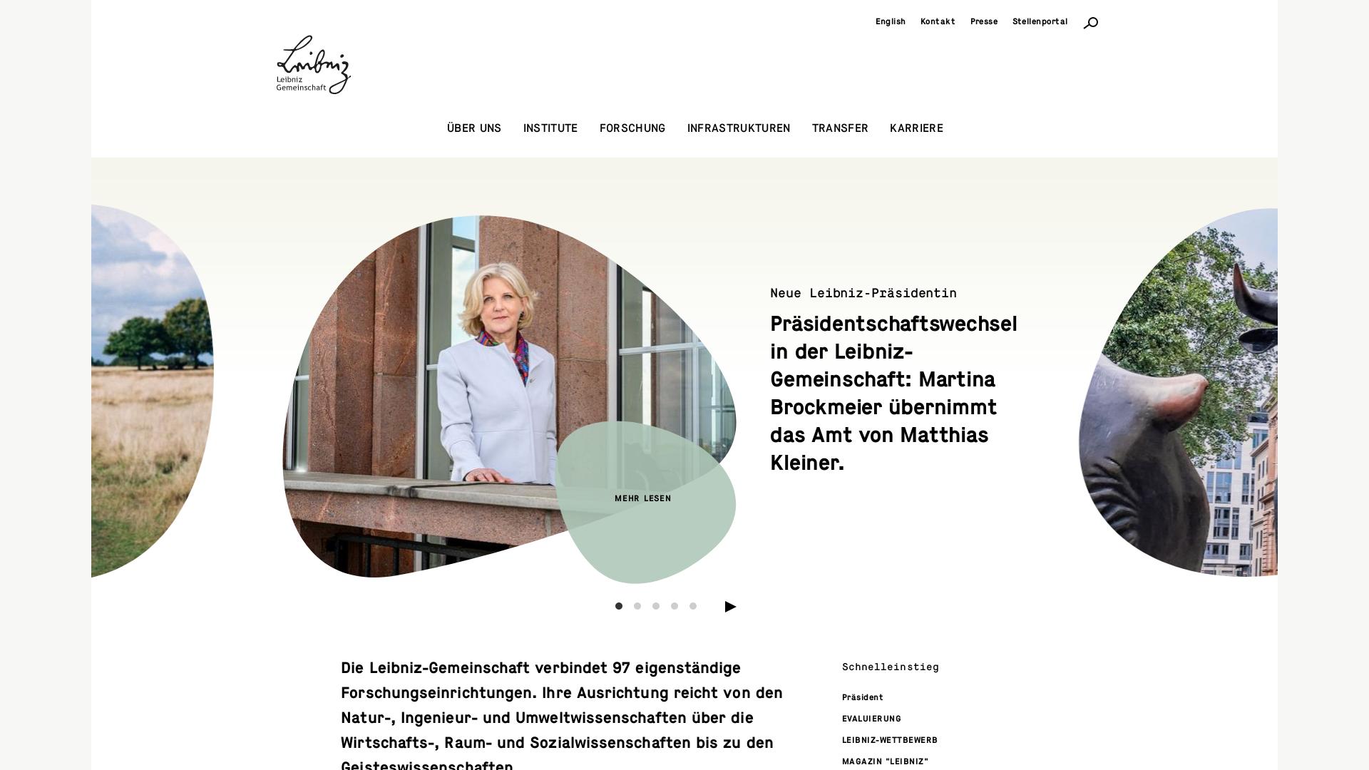 Website User Bewertung zu www.leibniz-gemeinschaft.de