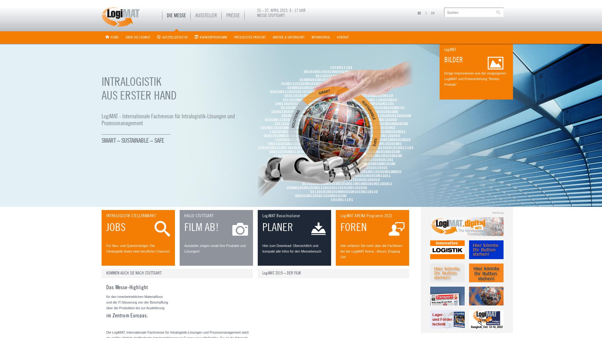 Website User Bewertung zu www.logimat-messe.de