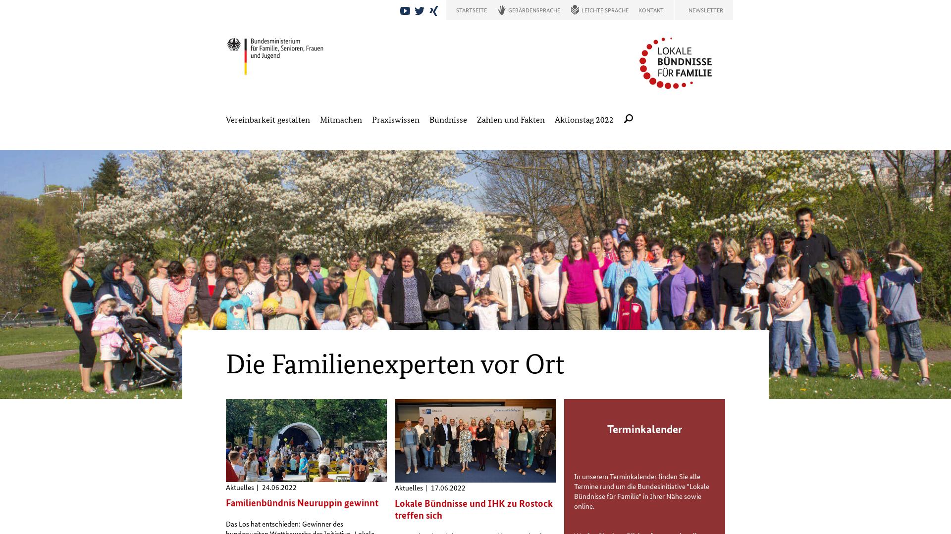 Website User Bewertung zu www.lokale-buendnisse-fuer-familie.de