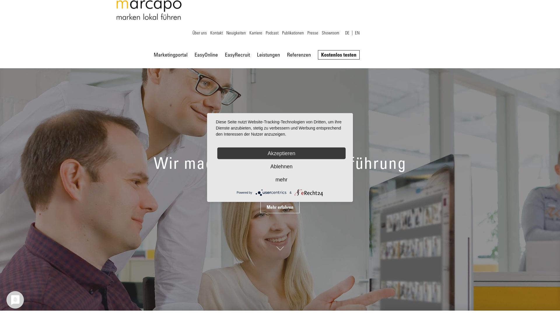 Website User Bewertung zu www.marcapo.de