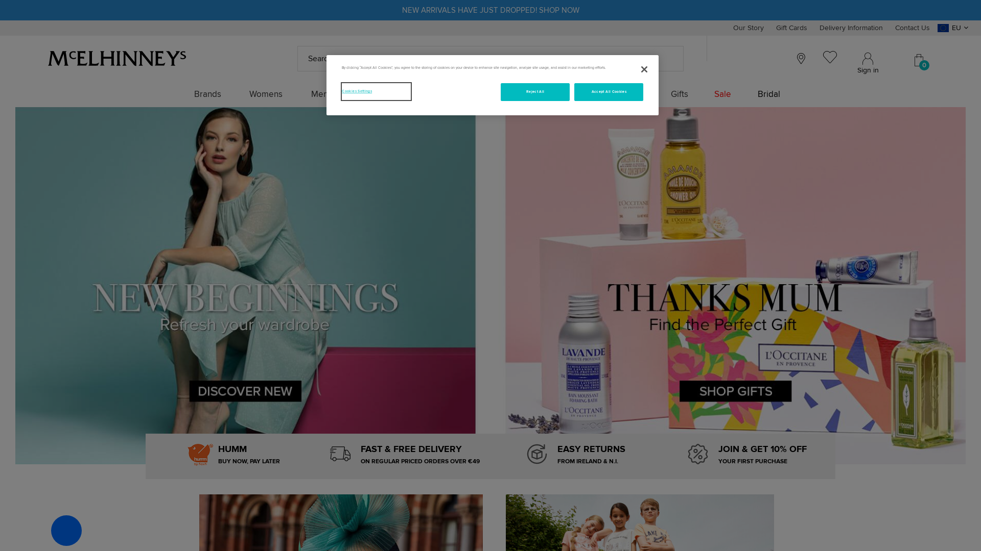 Website User Bewertung zu www.mcelhinneys.com