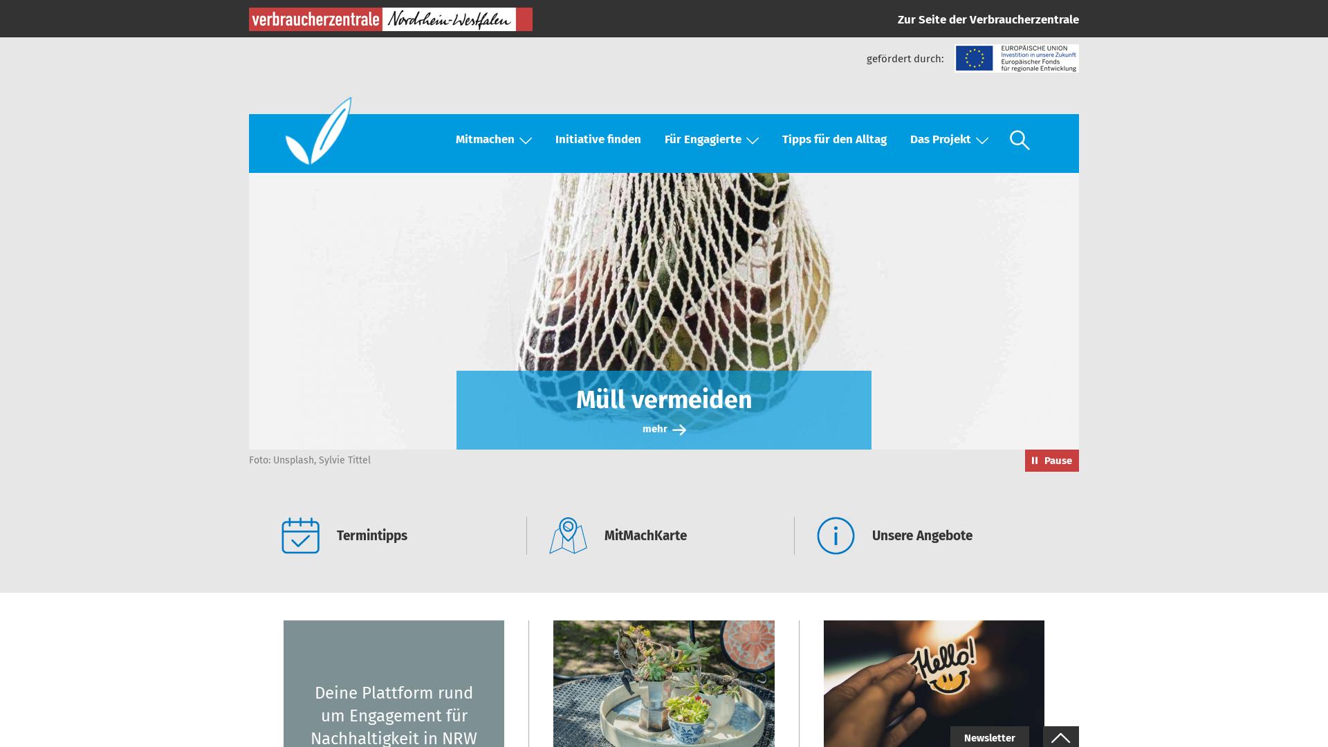 Website User Bewertung zu www.mehrwert.nrw