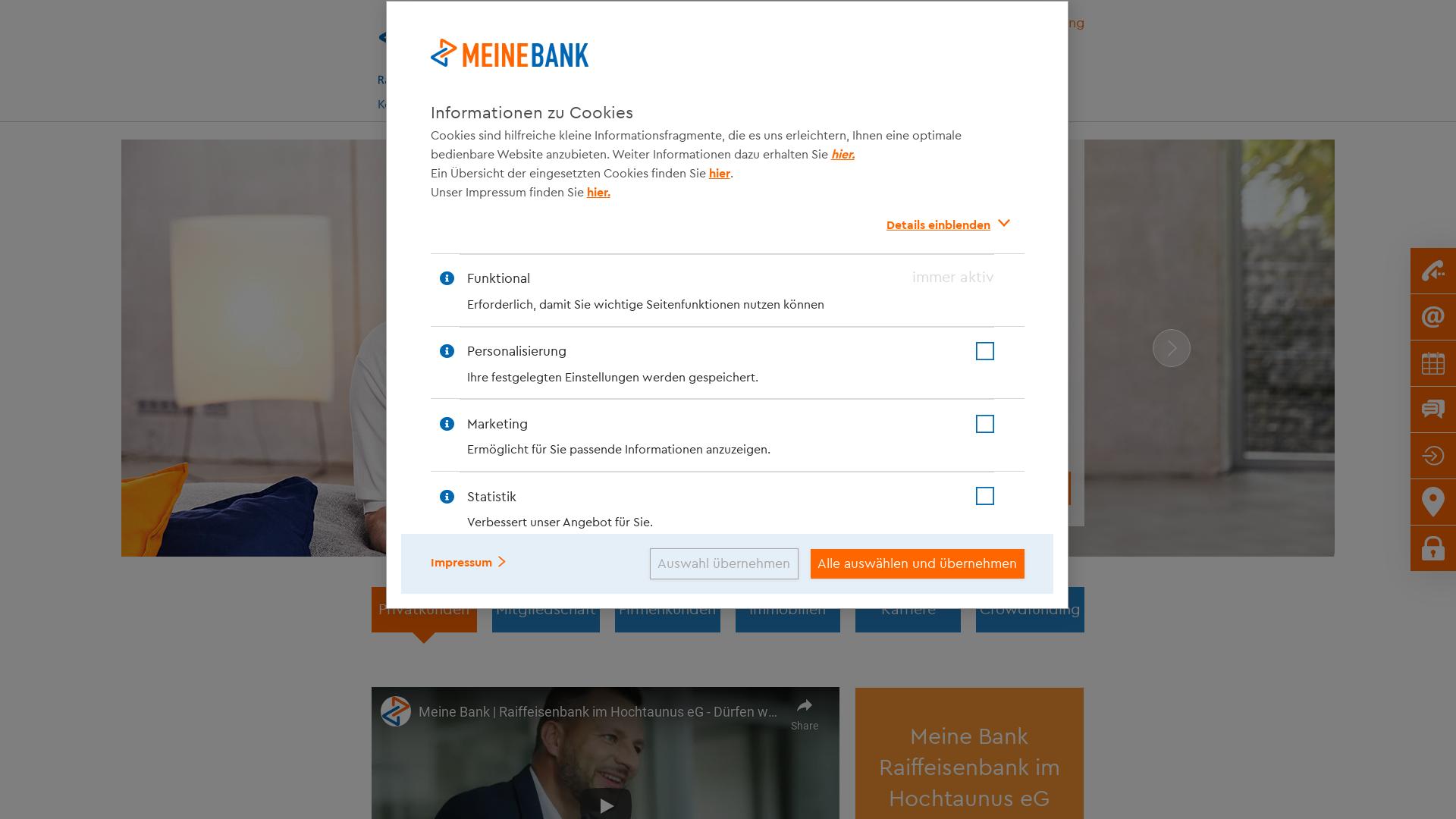 Website User Bewertung zu www.meinebank.de