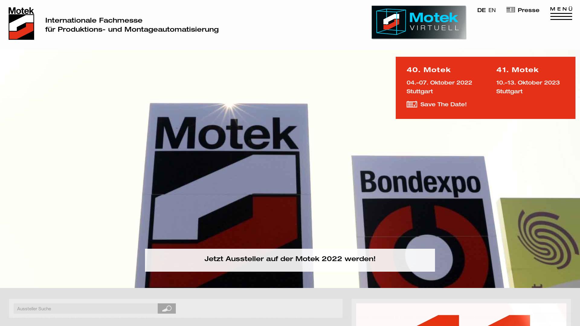 Website User Bewertung zu www.motek-messe.de
