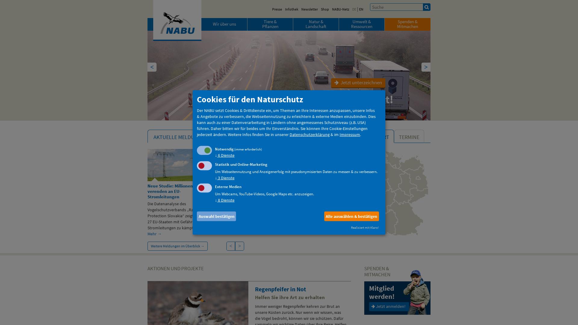 Website User Bewertung zu www.nabu.de