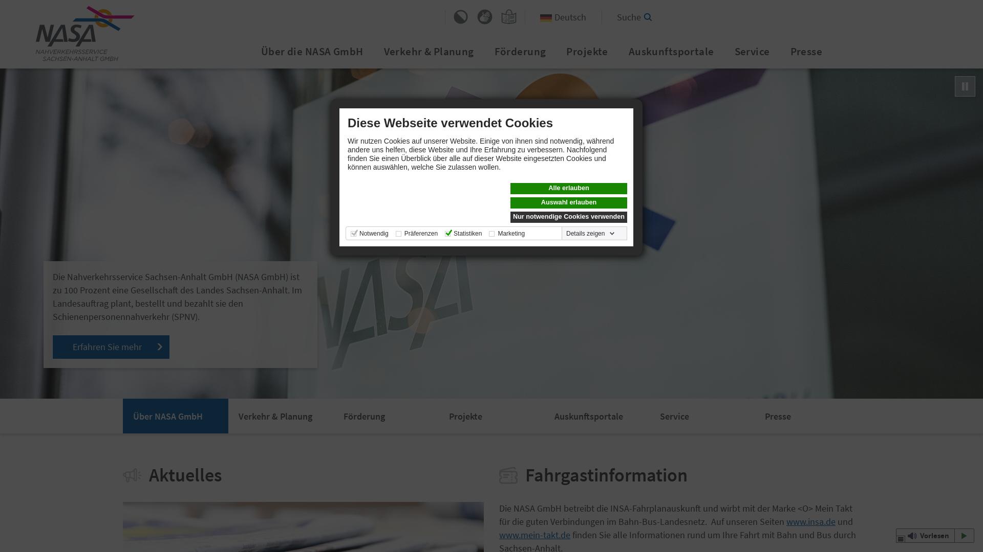 Website User Bewertung zu www.nasa.de