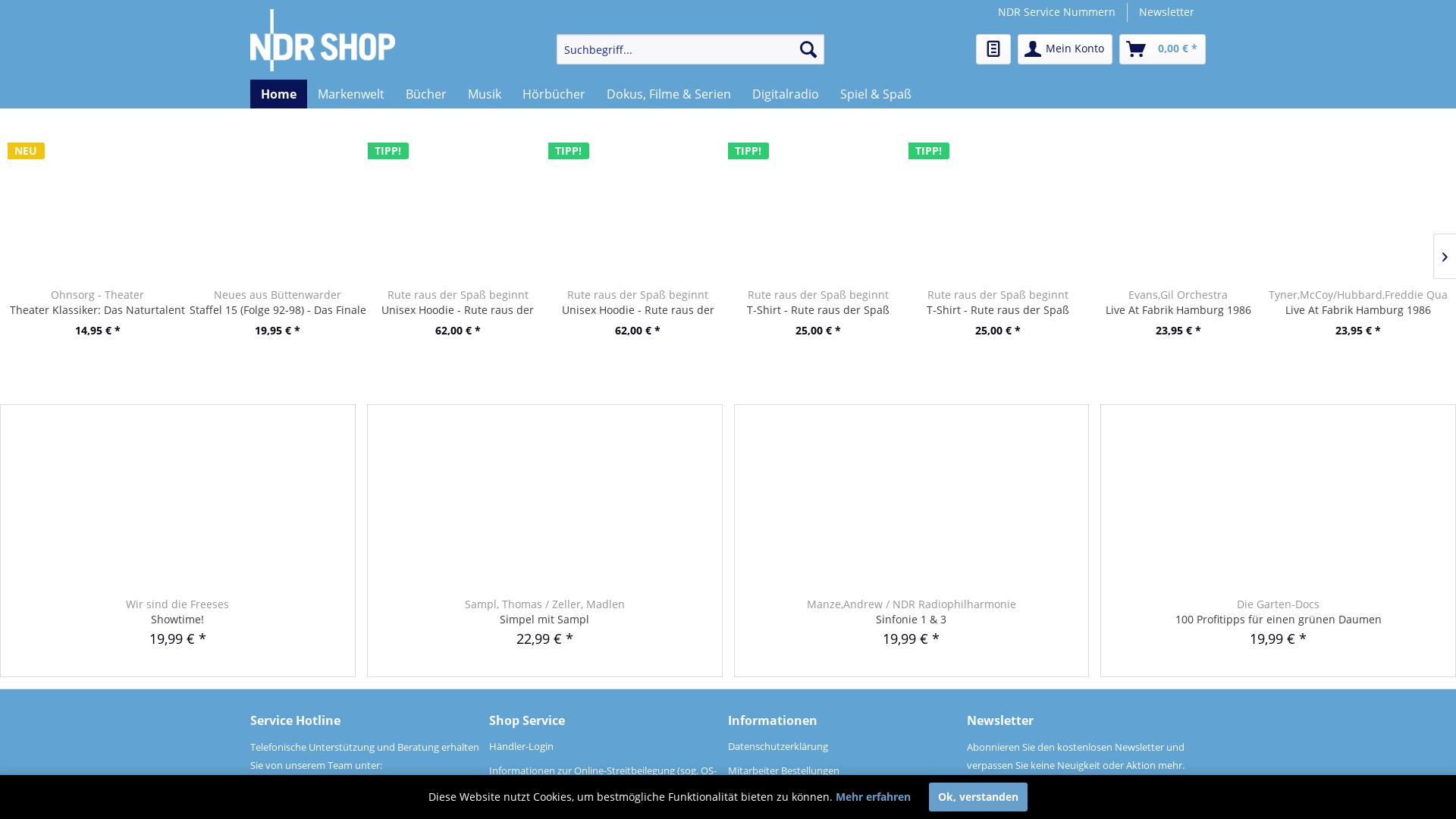 Website User Bewertung zu www.ndr-shop.de