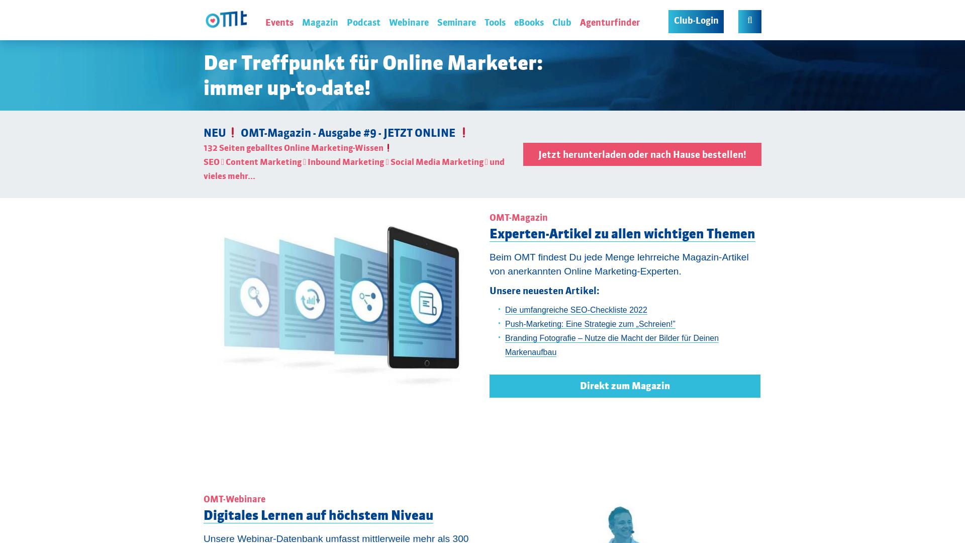 Website User Bewertung zu www.omt.de