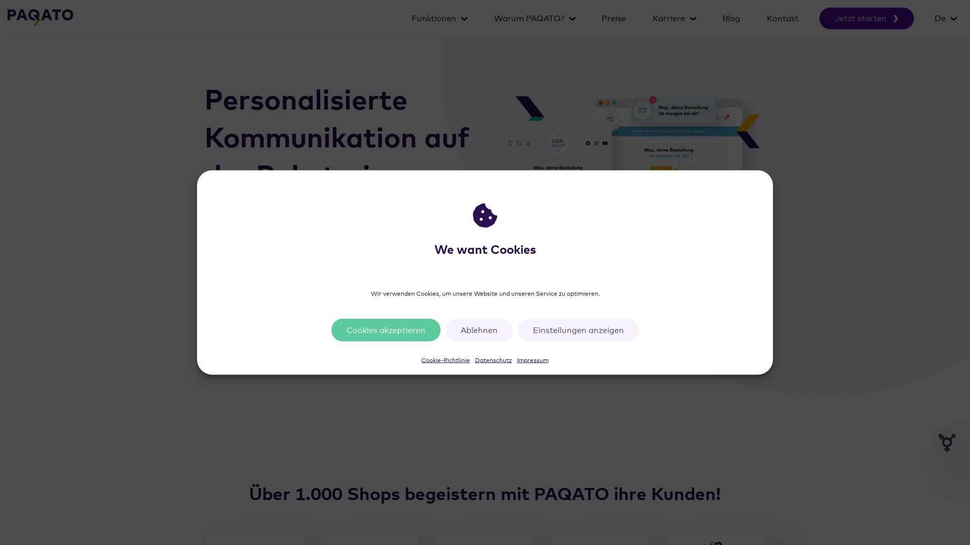 Website User Bewertung zu www.paqato.com