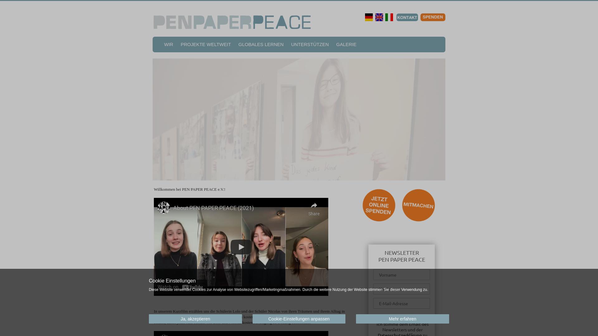 Website User Bewertung zu www.pen-paper-peace.org
