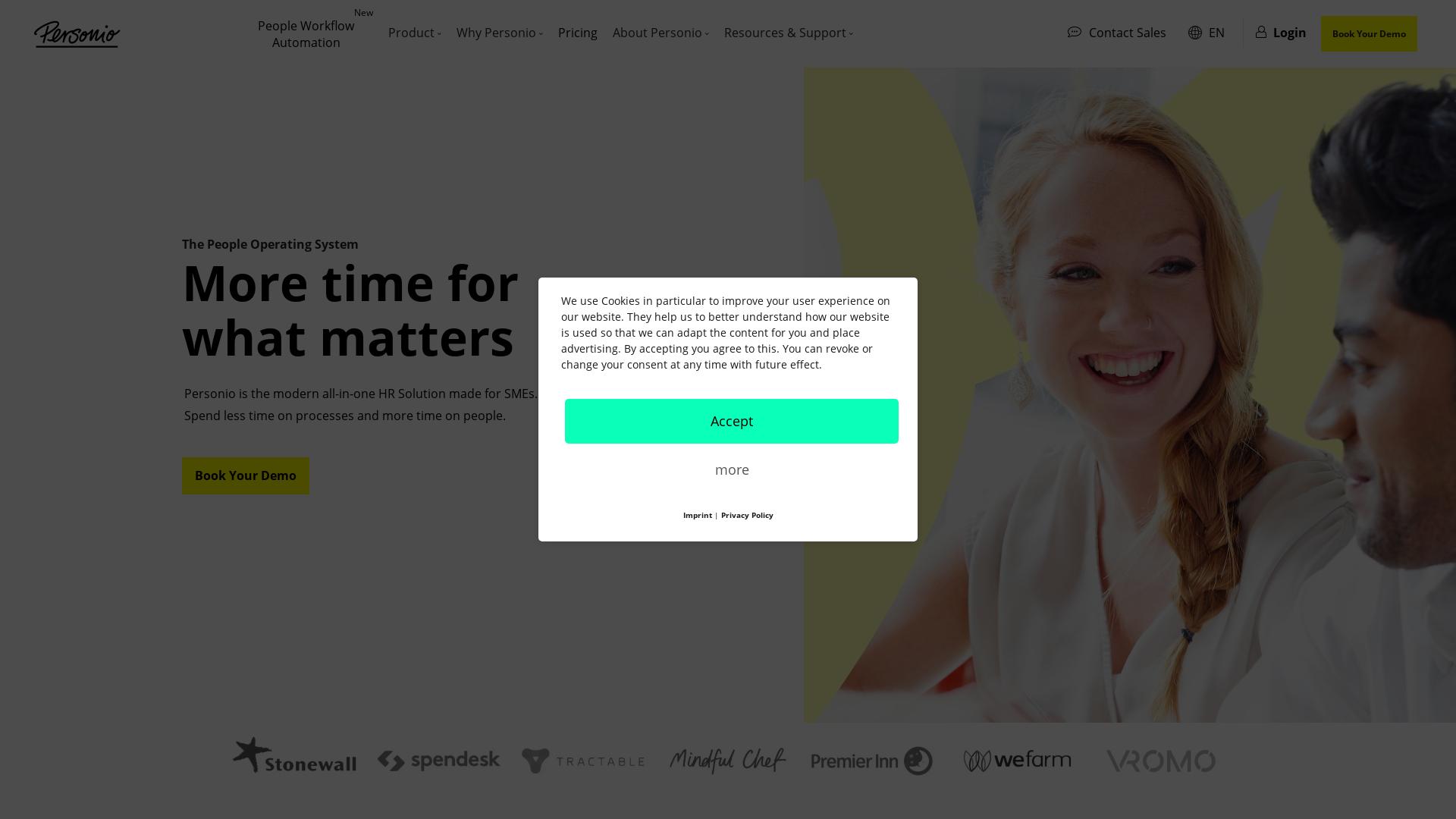 Website User Bewertung zu www.personio.com