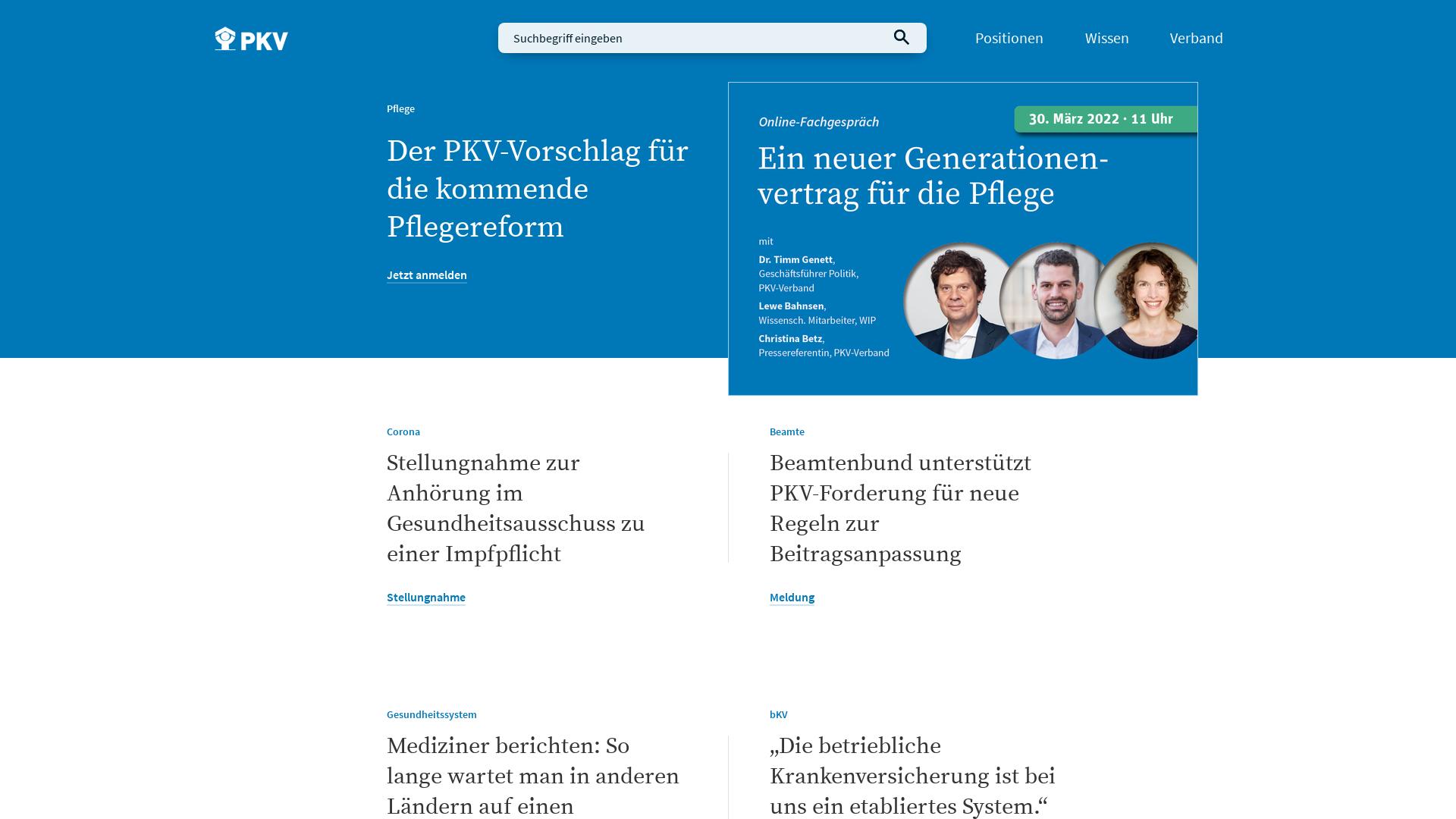 Website User Bewertung zu www.pkv.de