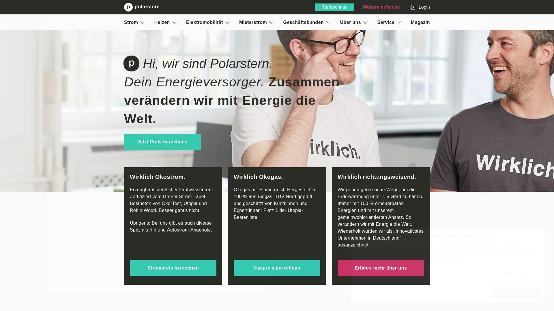 Website User Bewertung zu www.polarstern-energie.de