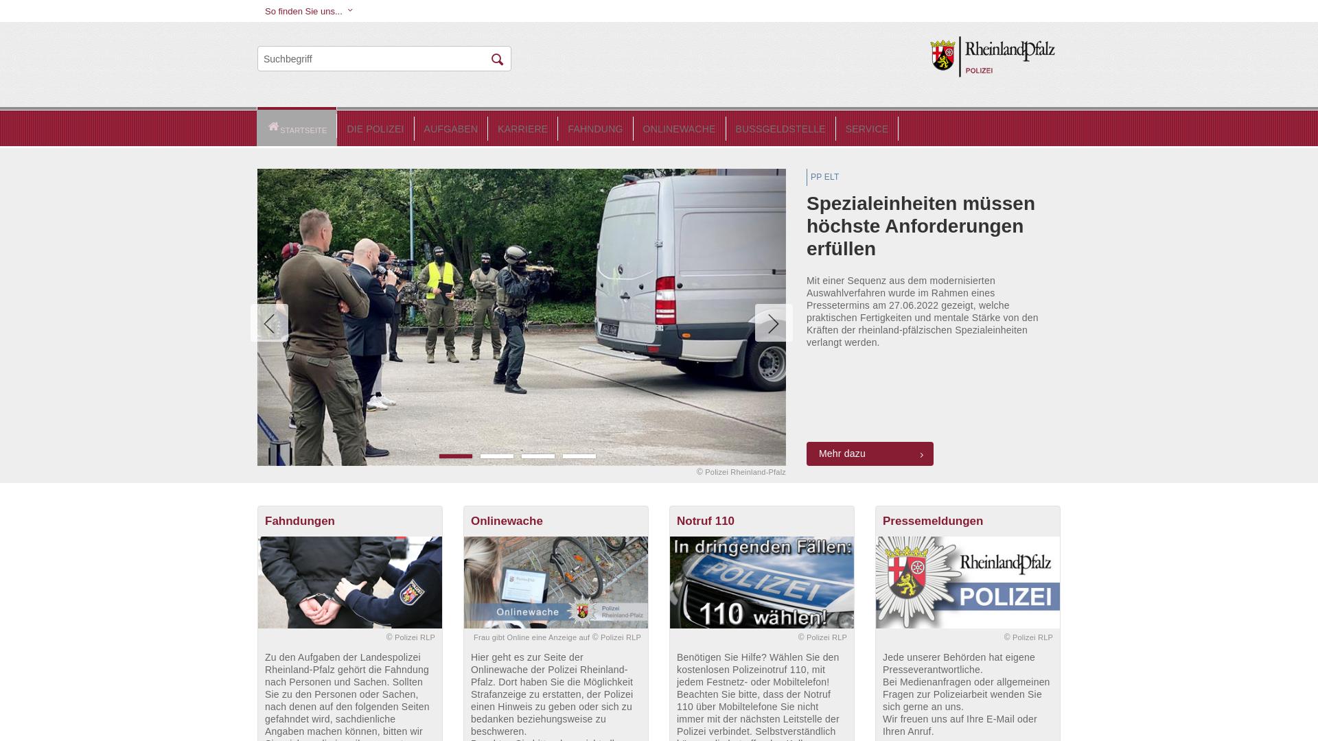 Website User Bewertung zu www.polizei.rlp.de