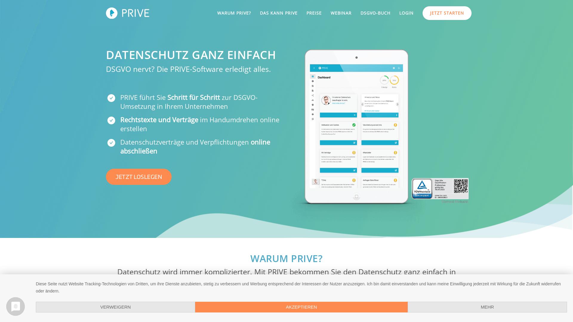 Website User Bewertung zu www.prive.eu