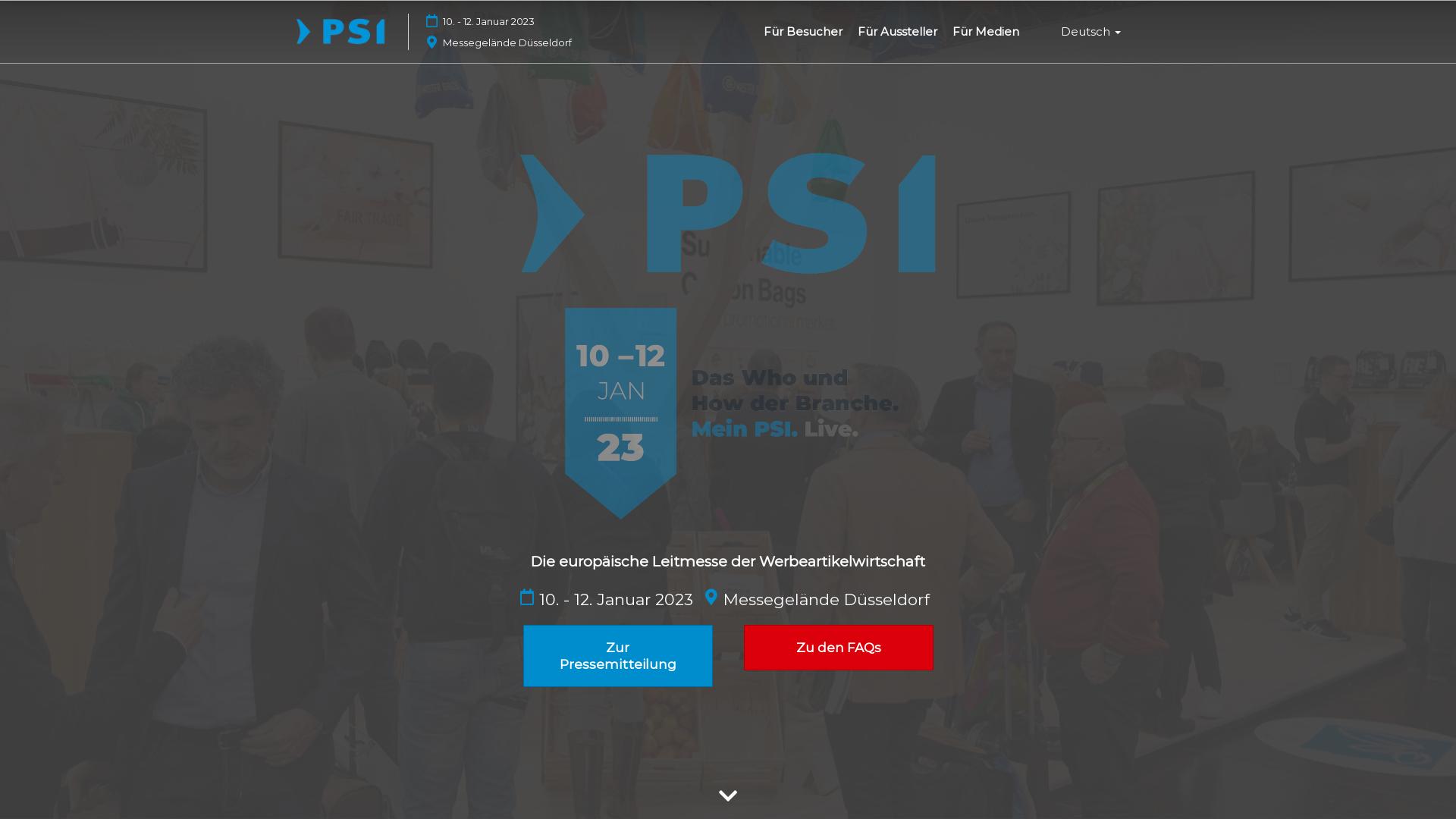 Website User Bewertung zu www.psi-messe.com