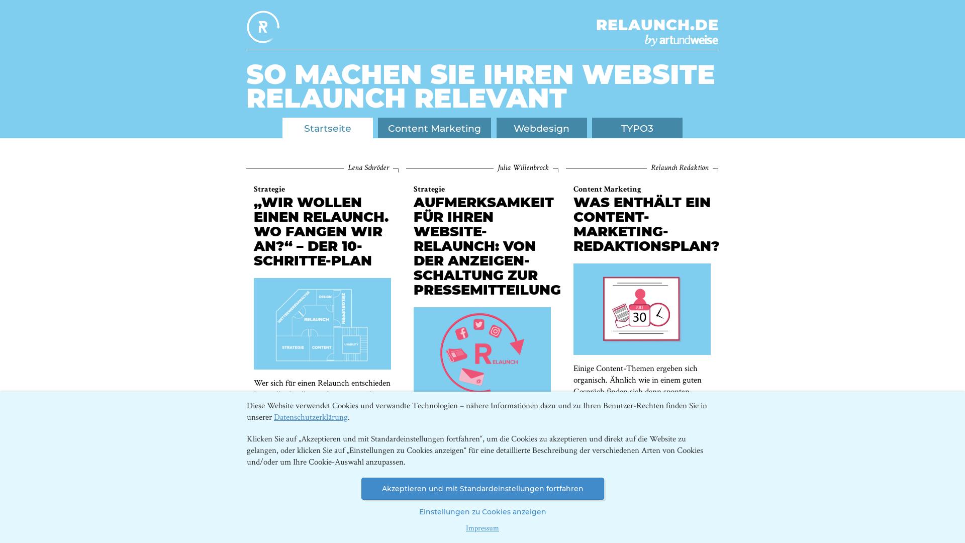 Website User Bewertung zu www.relaunch.de