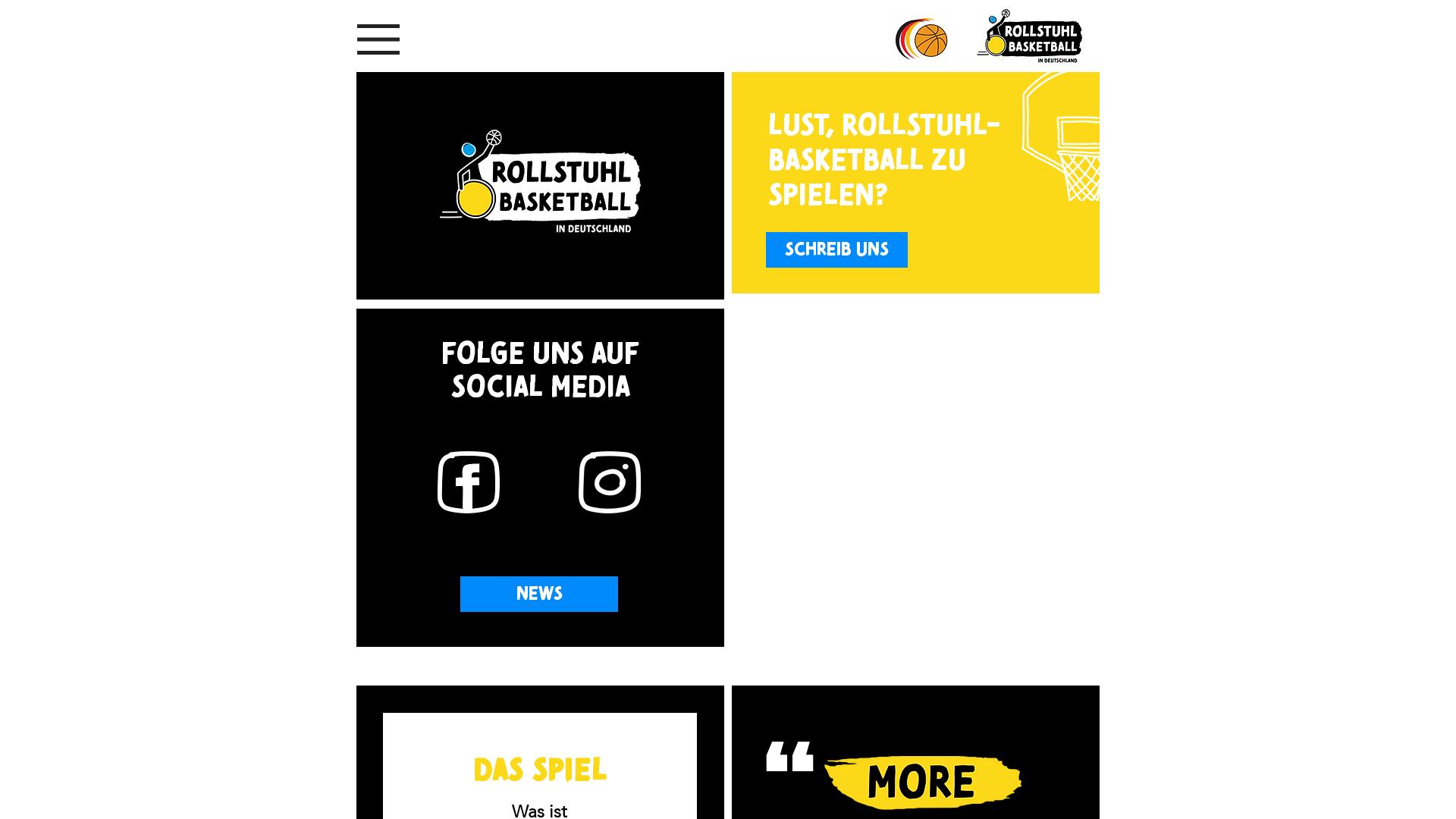 Website User Bewertung zu www.rollstuhlbasketball.de