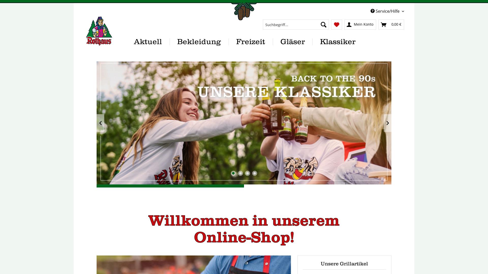 Website User Bewertung zu www.rothaus-shop.de