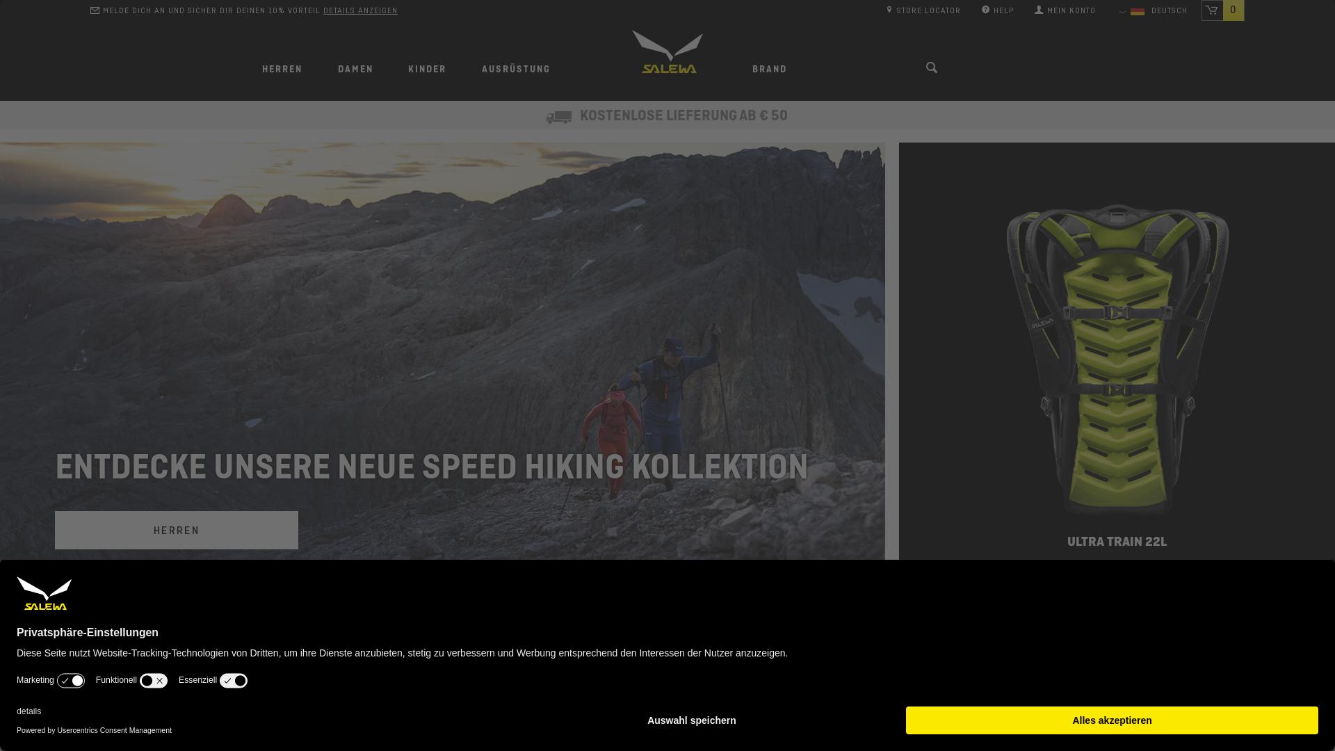 Website User Bewertung zu www.salewa.com