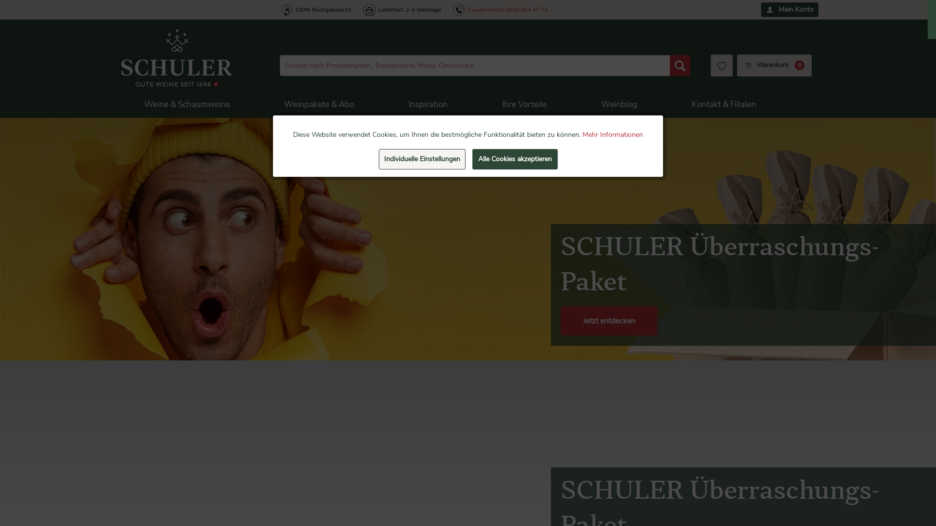Website User Bewertung zu www.schulerweine.de